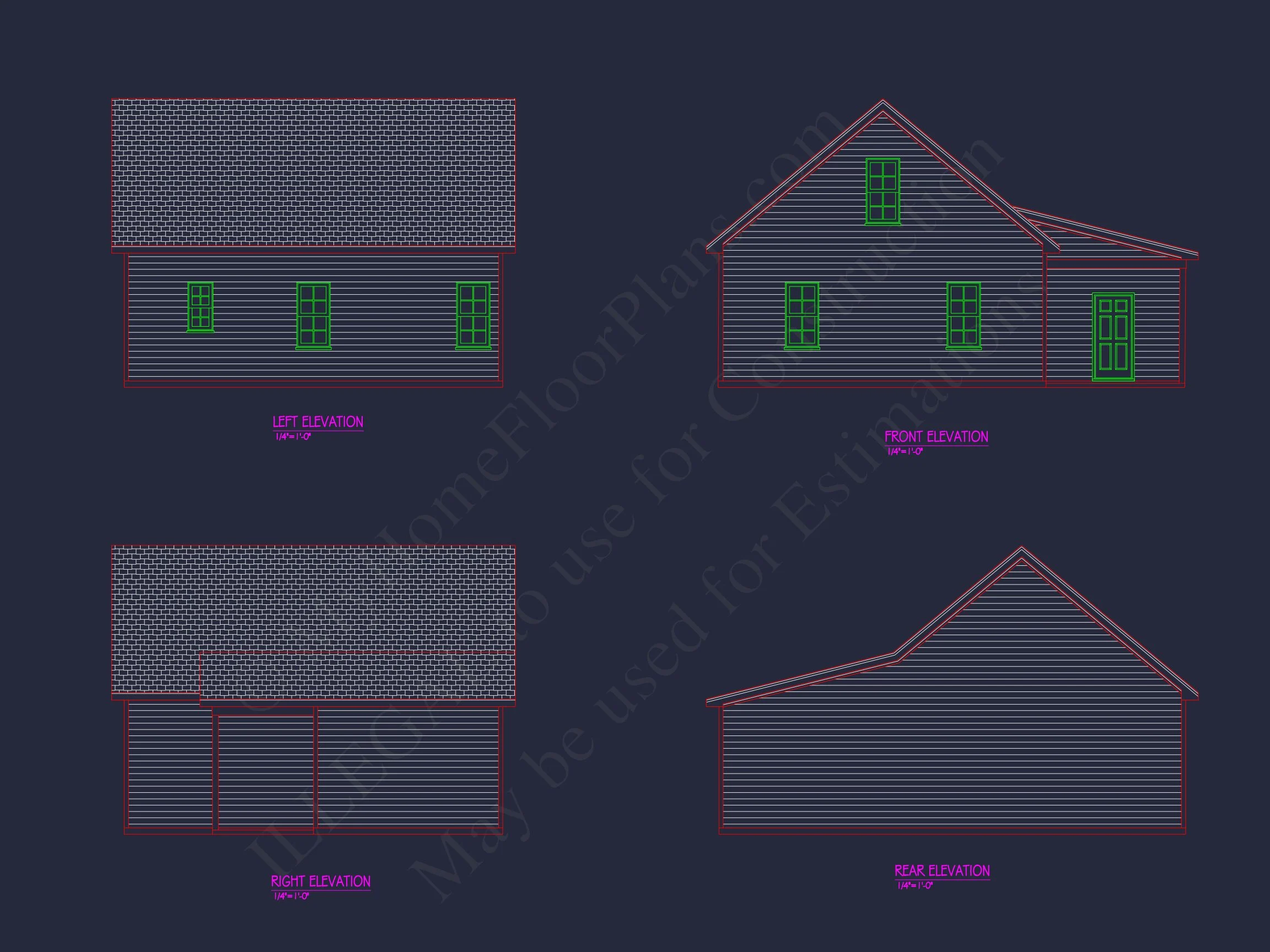 Small house Plan with 1 Bedroom and Open Floor CAD Designs