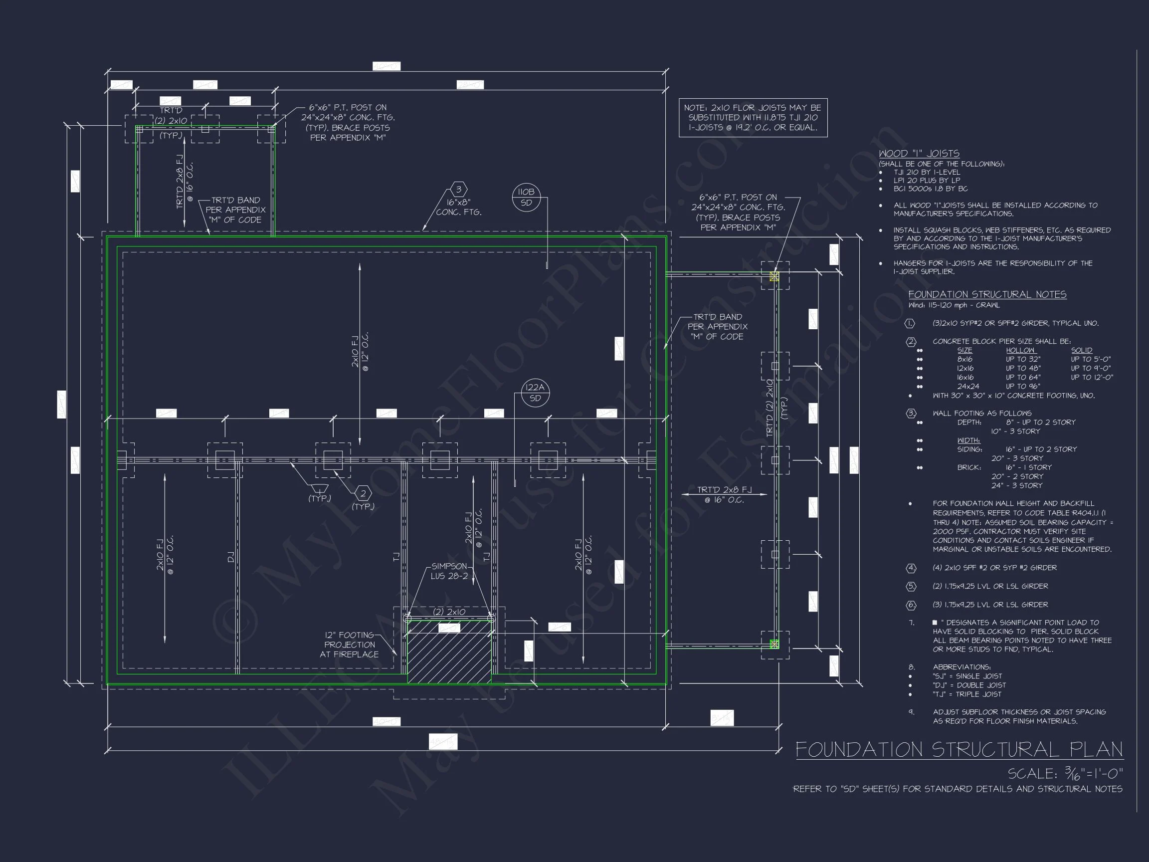 20-1407 CABIN PLAN - Cozy Cabin House Floor Plan with CAD Designs & Blueprint 8 Cozy Cabin house Floor Plan with CAD Designs & Blueprint