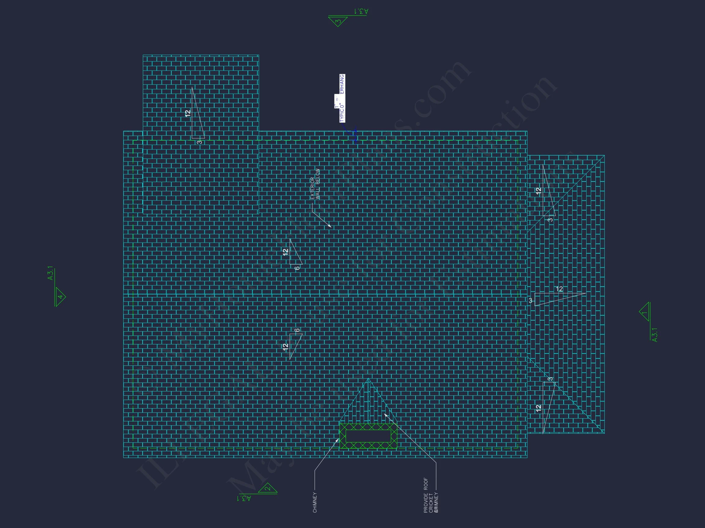 20-1407 CABIN PLAN - Cozy Cabin House Floor Plan with CAD Designs & Blueprint 7 Cozy Cabin house Floor Plan with CAD Designs & Blueprint