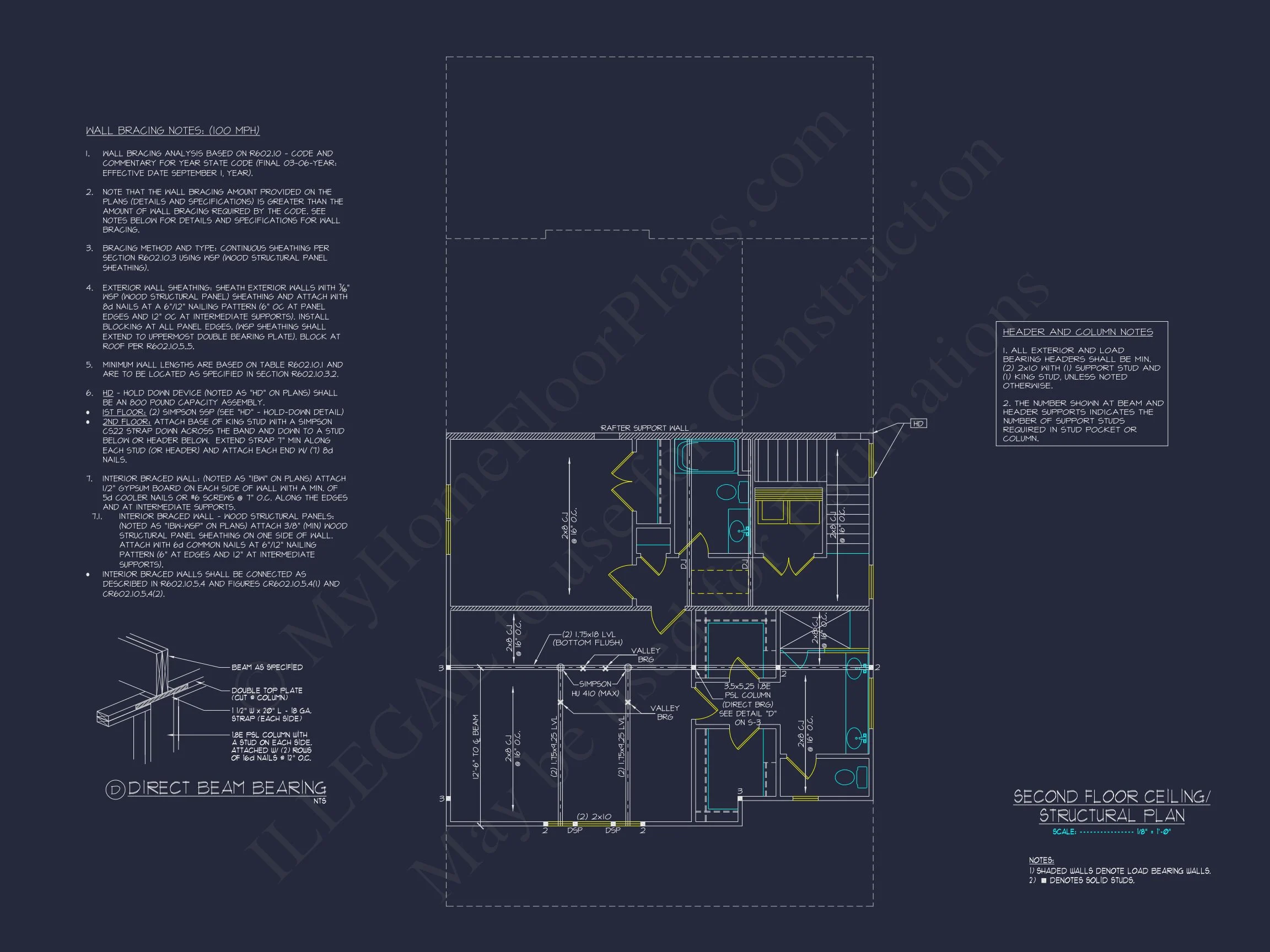 18-1280 GARAGE PLAN - 1-Bed, 1-Bath, 586 SF Craftsman Garage Home Plan 10 Compact house Plan: 2-Level Garage with Living Space Design