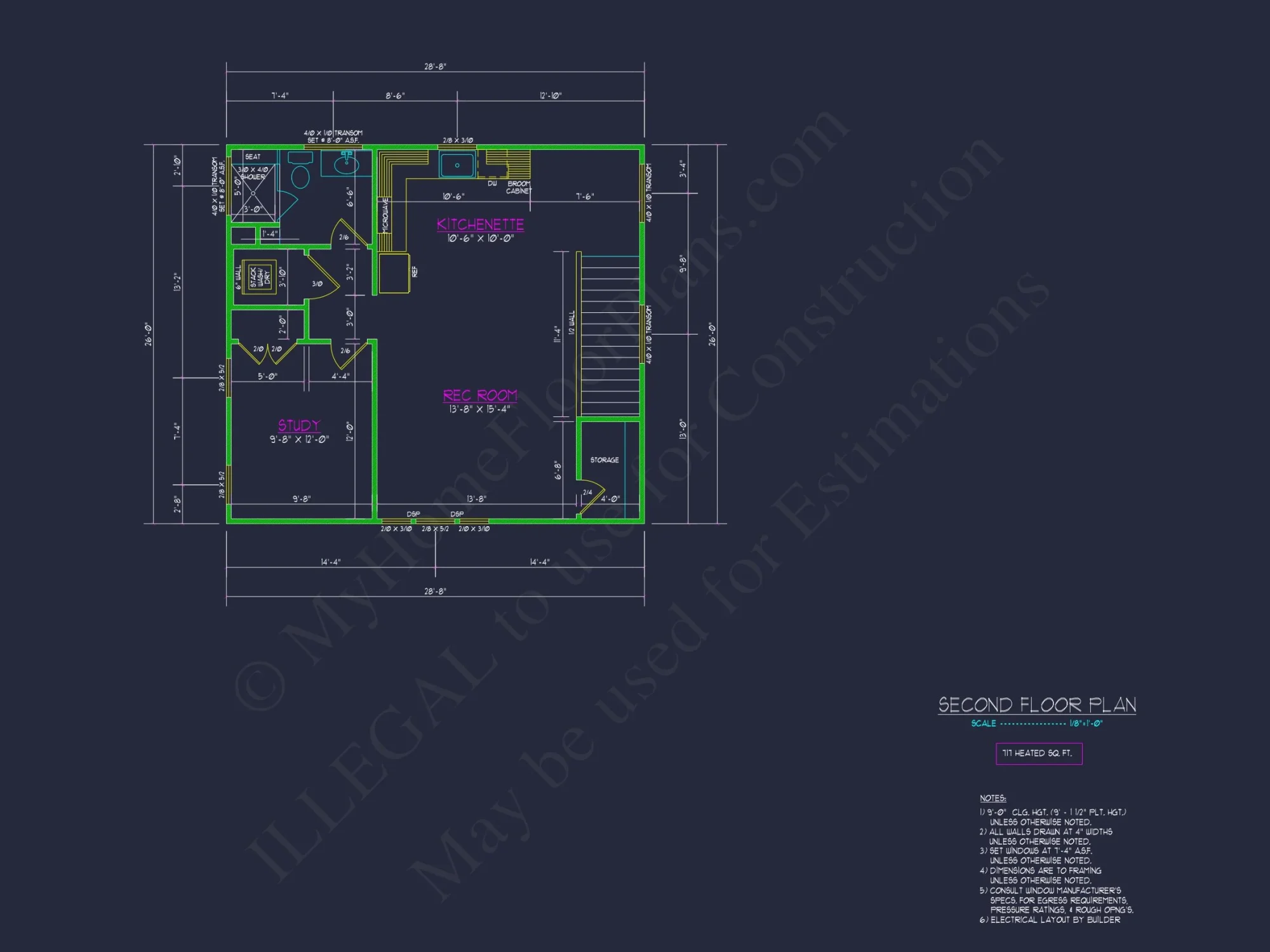 Compact house Plan: 2-Level Garage with Living Space Design