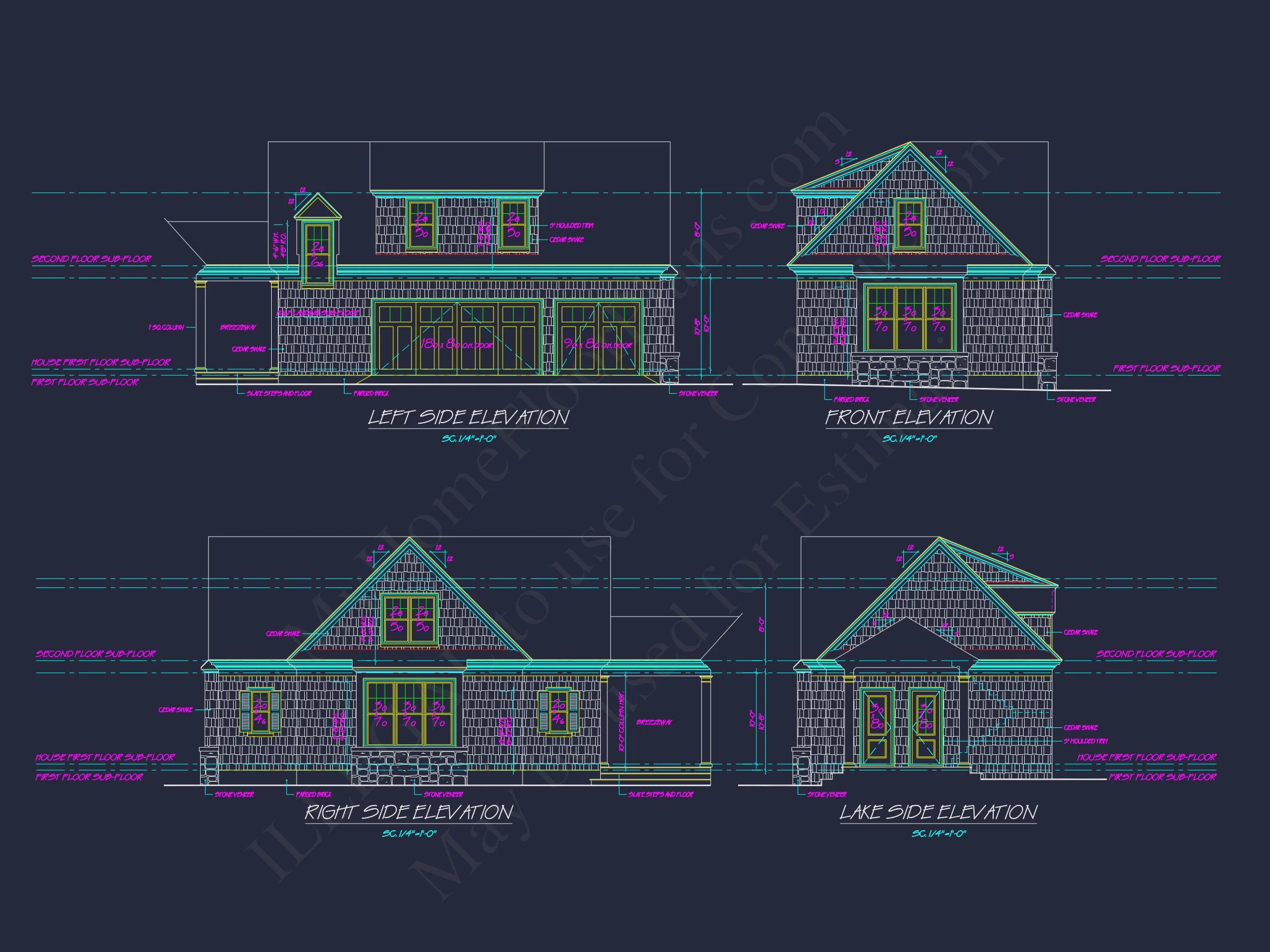 17-2120 GARAGE PLAN - Compact House Plan with 2 Floors, Garage & Craftsman Design 3 Compact house Plan with 2 Floors, Garage & Craftsman Design