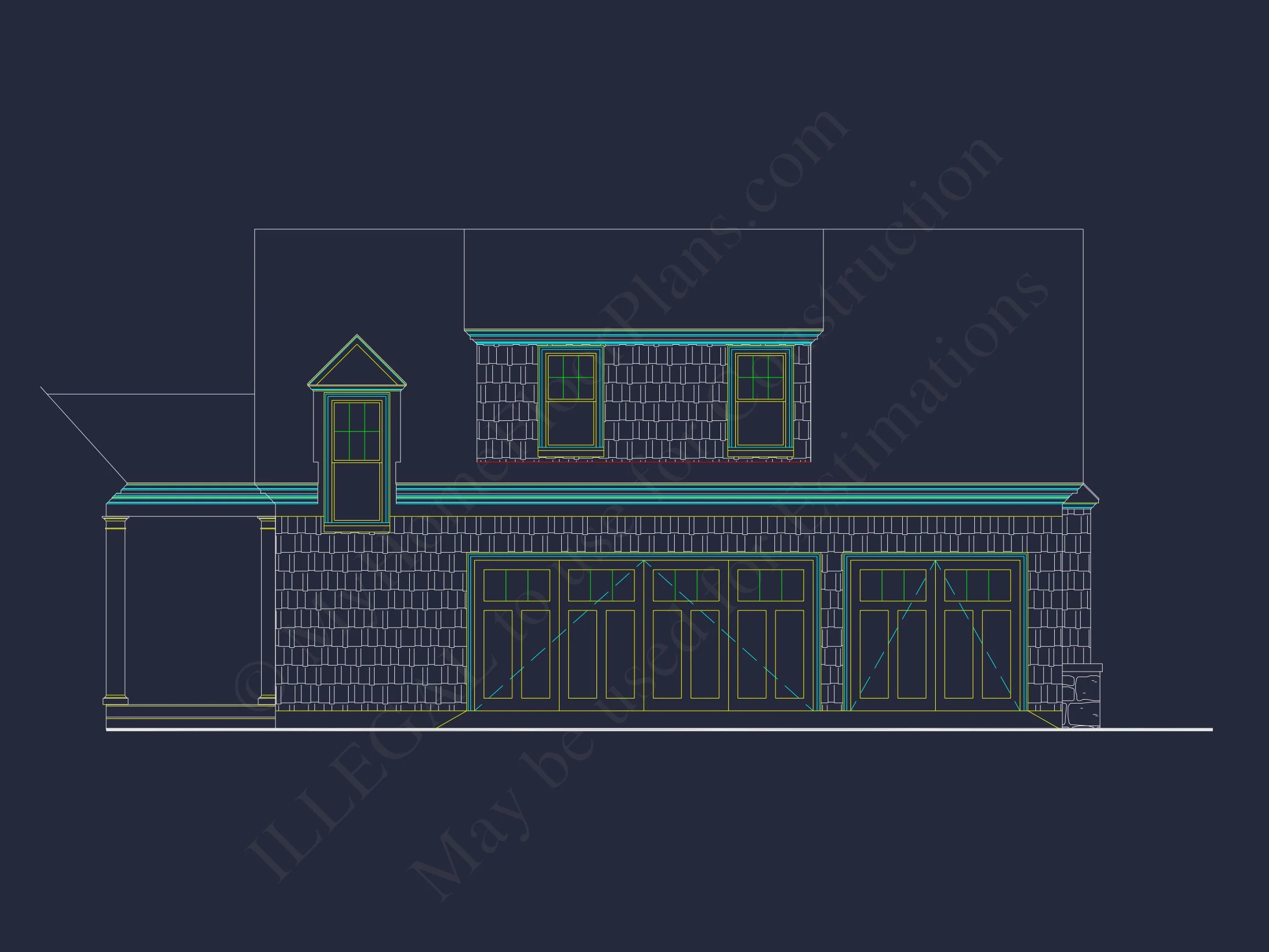 17-2120 GARAGE PLAN - Compact House Plan with 2 Floors, Garage & Craftsman Design 2 Compact house Plan with 2 Floors, Garage & Craftsman Design