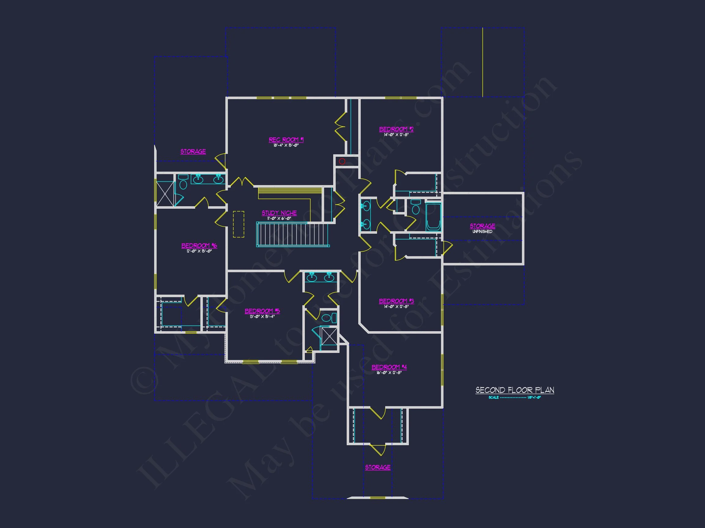 15-1486 HOUSE PLAN - Luxury House Plan with Floor Plans, CAD Architecture & Design 12 Luxury house Plan with Floor Plans, CAD Architecture & Design