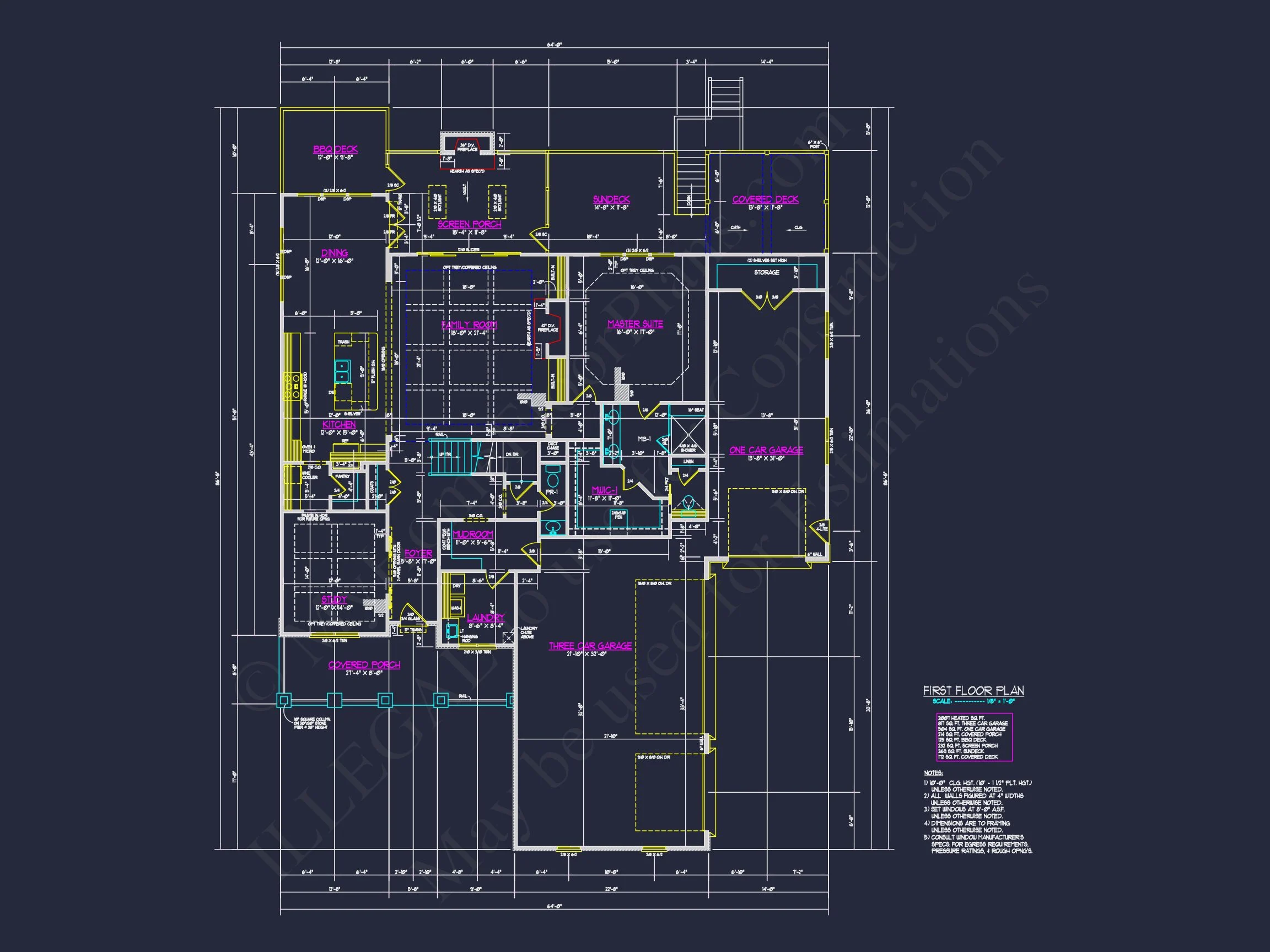 15-1486 HOUSE PLAN - Luxury House Plan with Floor Plans, CAD Architecture & Design 9 Luxury house Plan with Floor Plans, CAD Architecture & Design