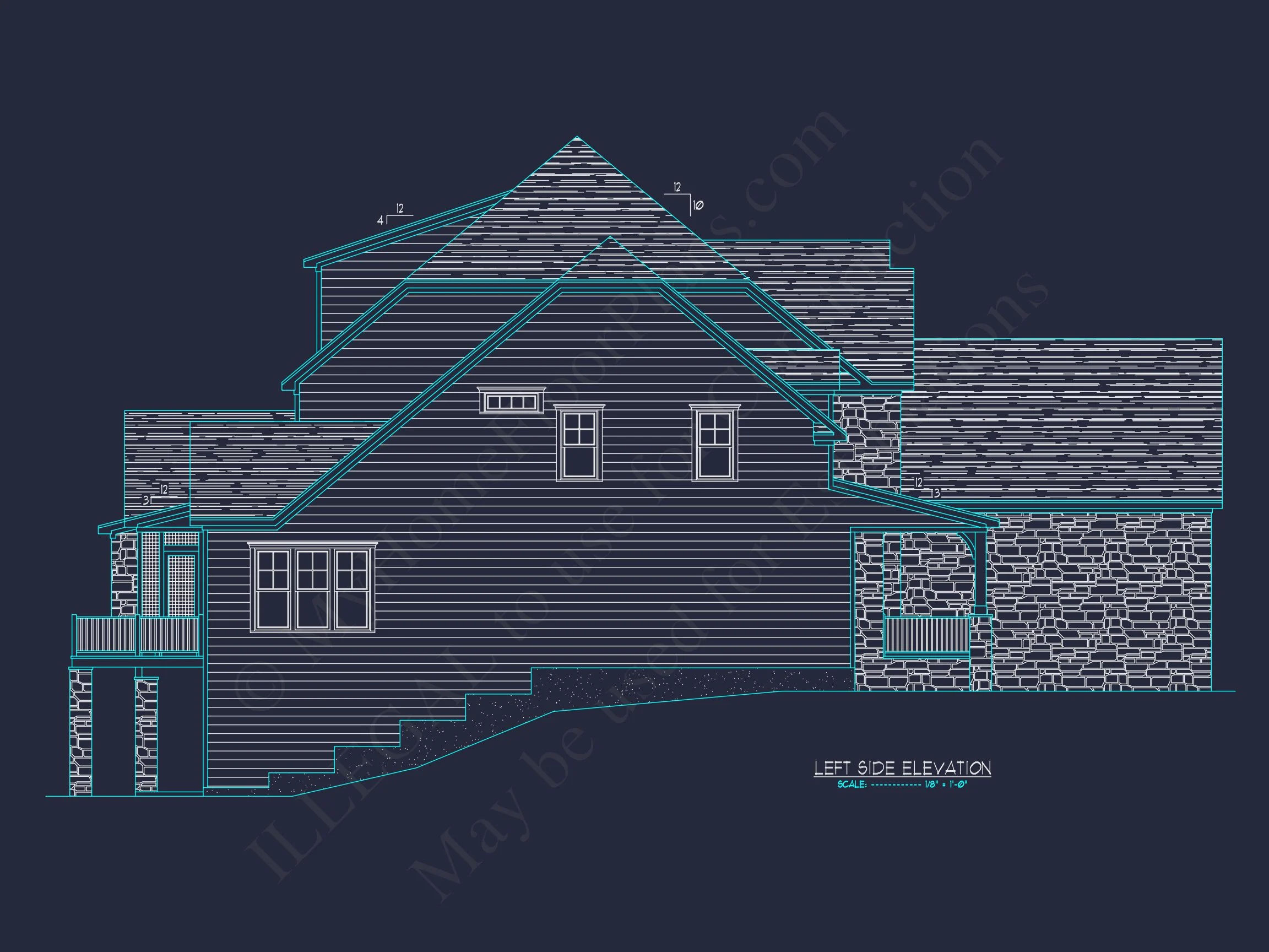 15-1486 HOUSE PLAN - Luxury House Plan with Floor Plans, CAD Architecture & Design 4 Luxury house Plan with Floor Plans, CAD Architecture & Design