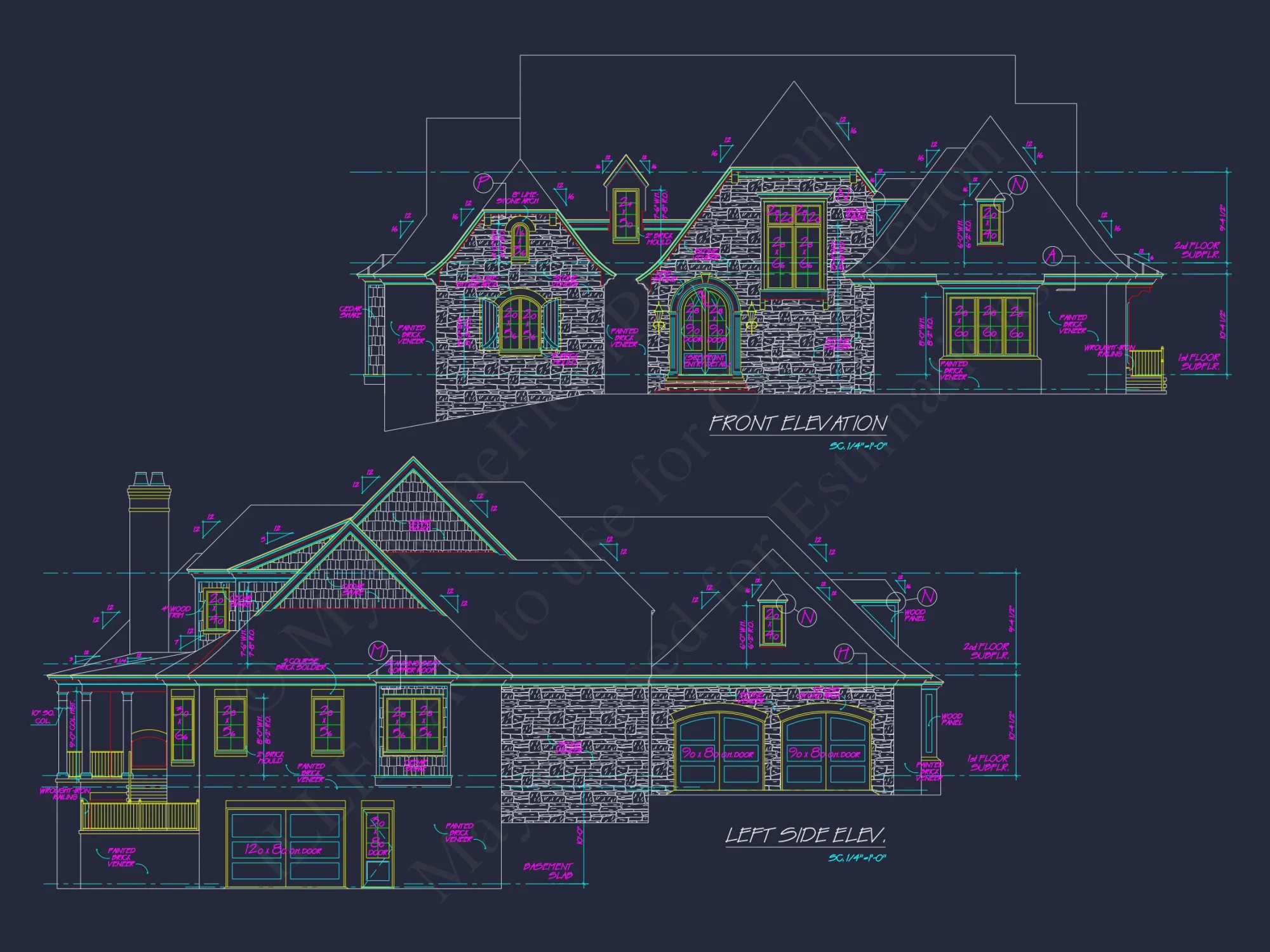 Luxury house Plan with Elegant Blueprints, CAD, and Floor Designs