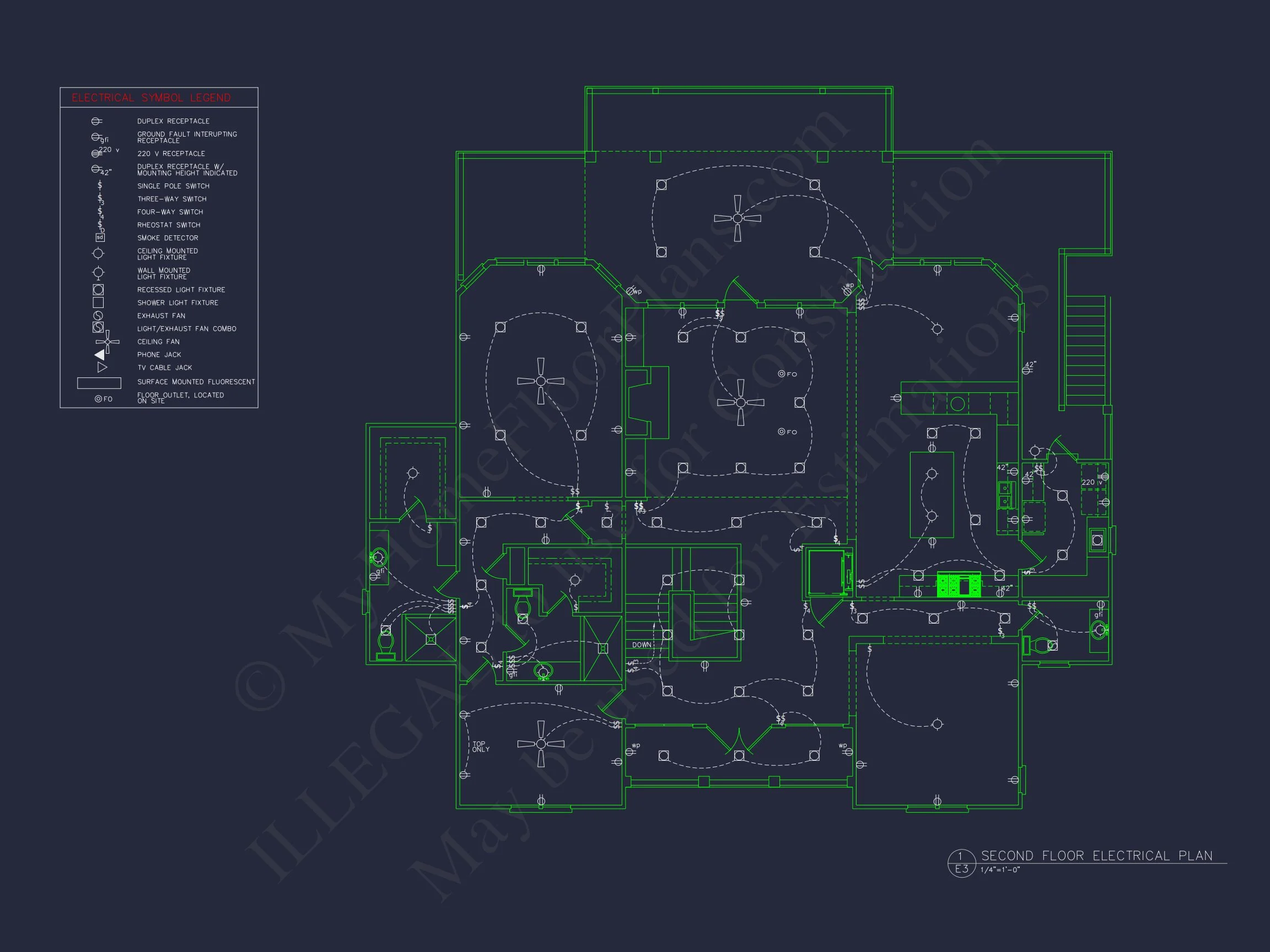 Luxury house Plan with Oversized Garage, CAD, and Blueprint Design