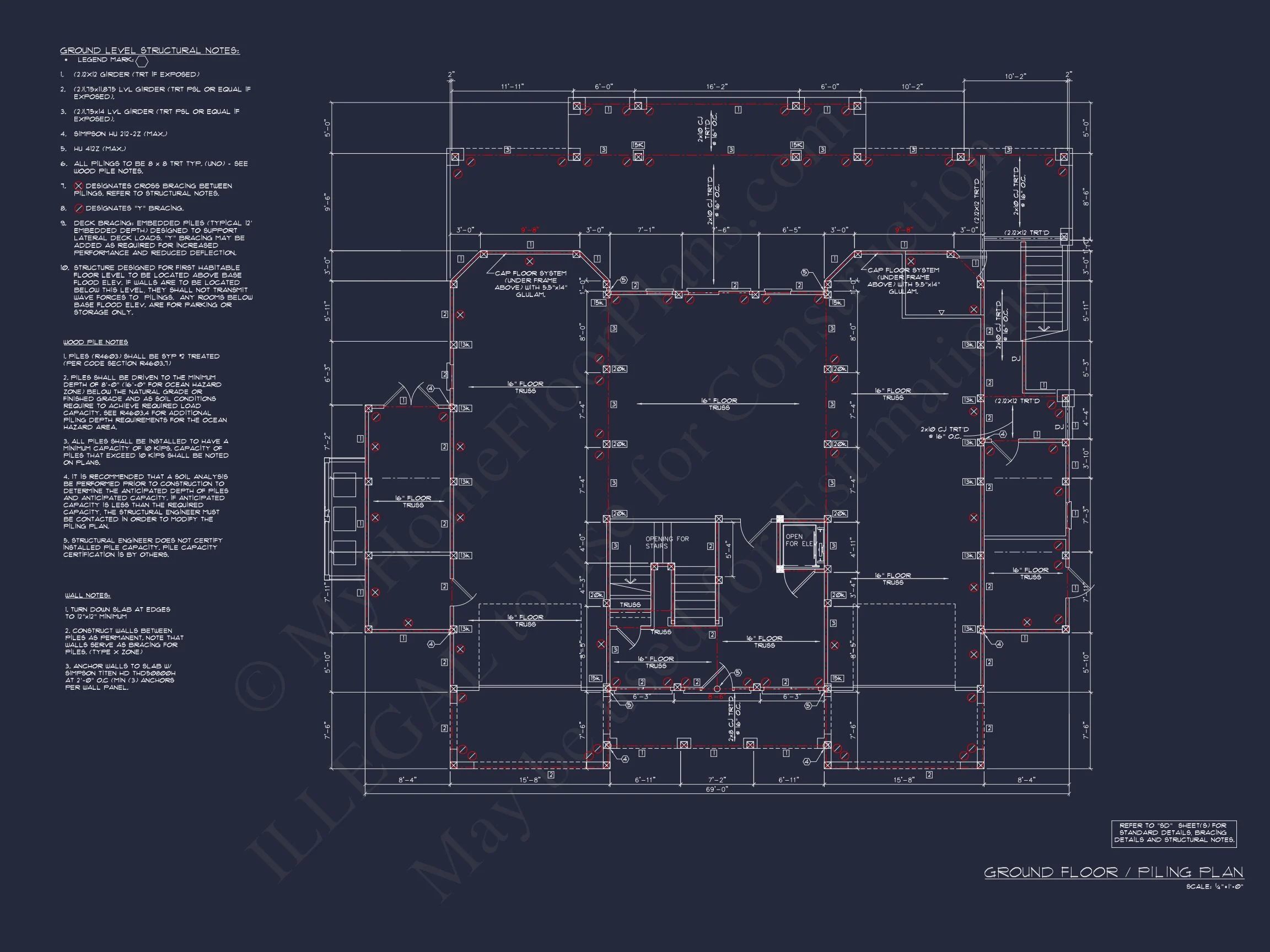 Luxury house Plan with Oversized Garage, CAD, and Blueprint Design
