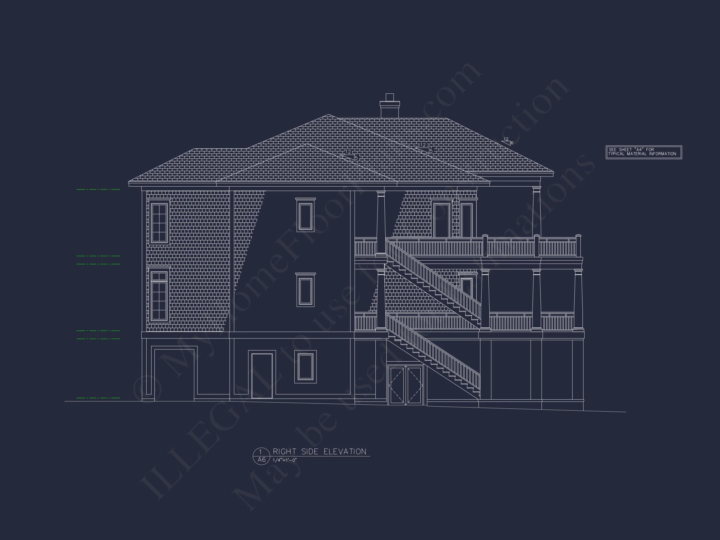 Luxury house Plan with Oversized Garage, CAD, and Blueprint Design