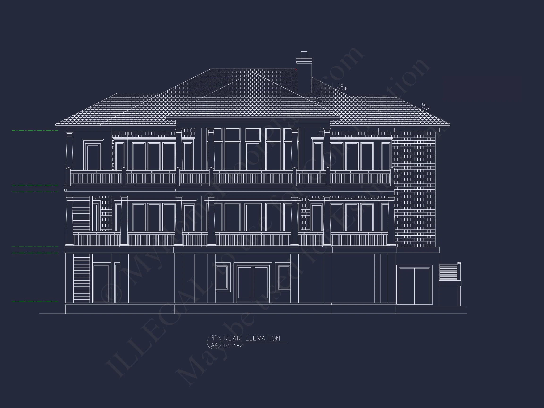 Luxury house Plan with Oversized Garage, CAD, and Blueprint Design