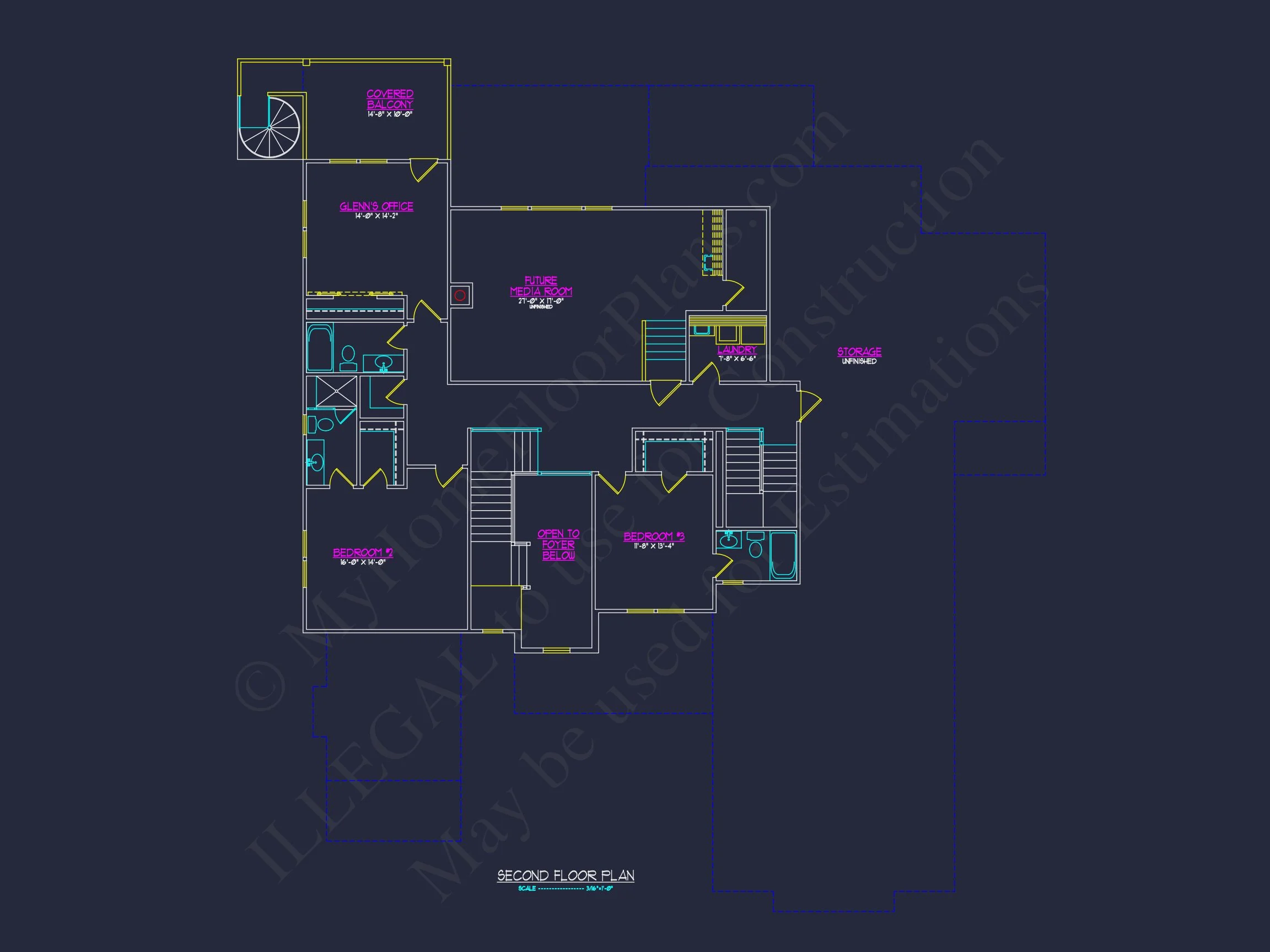 Traditional Craftsman house Plan with 2-Story Design & CAD Blueprints