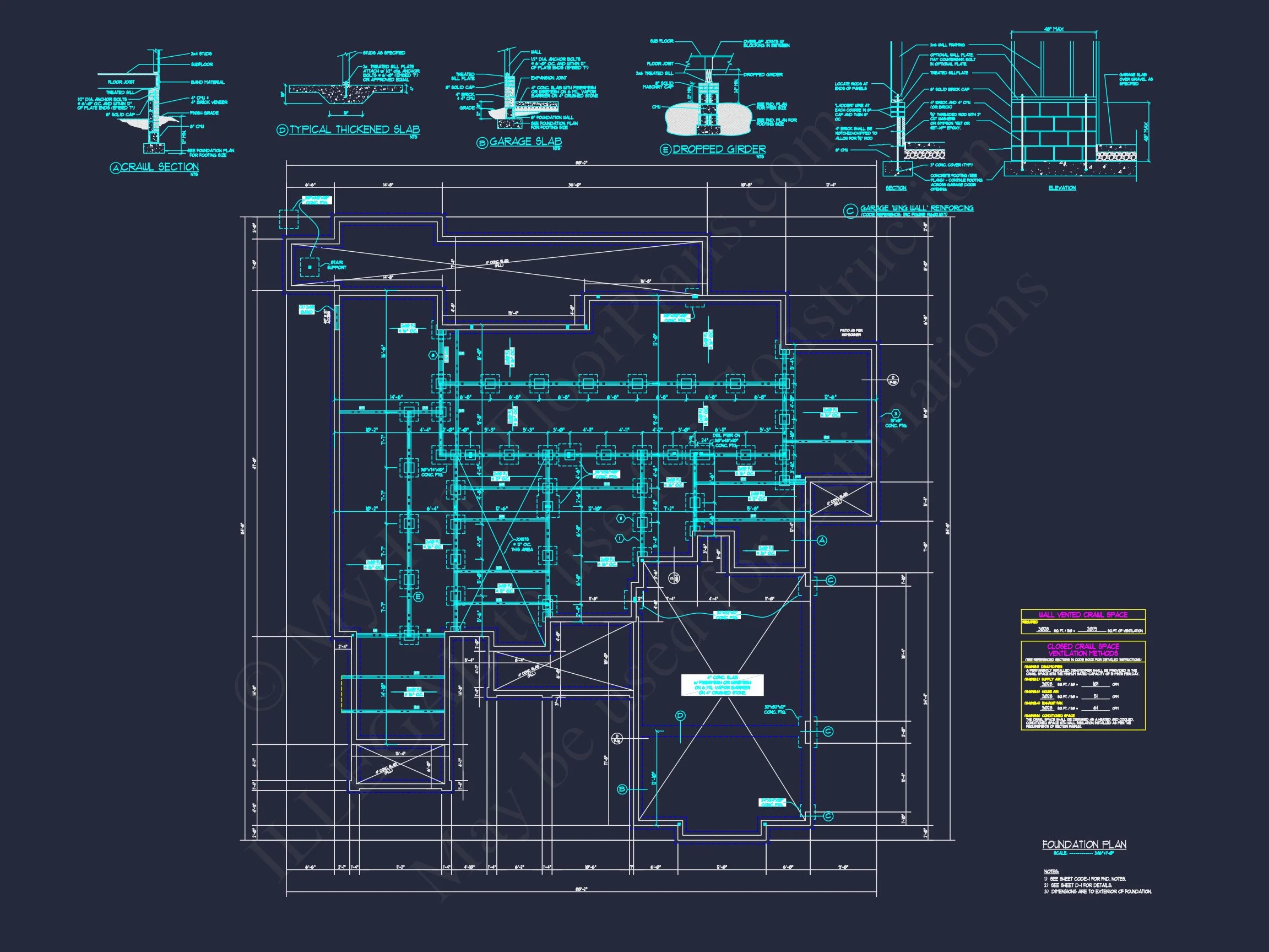 Traditional Craftsman house Plan with 2-Story Design & CAD Blueprints