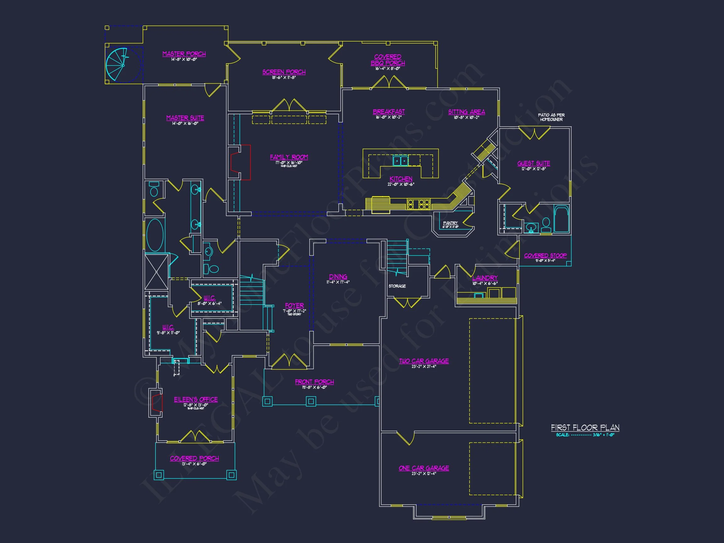 Traditional Craftsman house Plan with 2-Story Design & CAD Blueprints