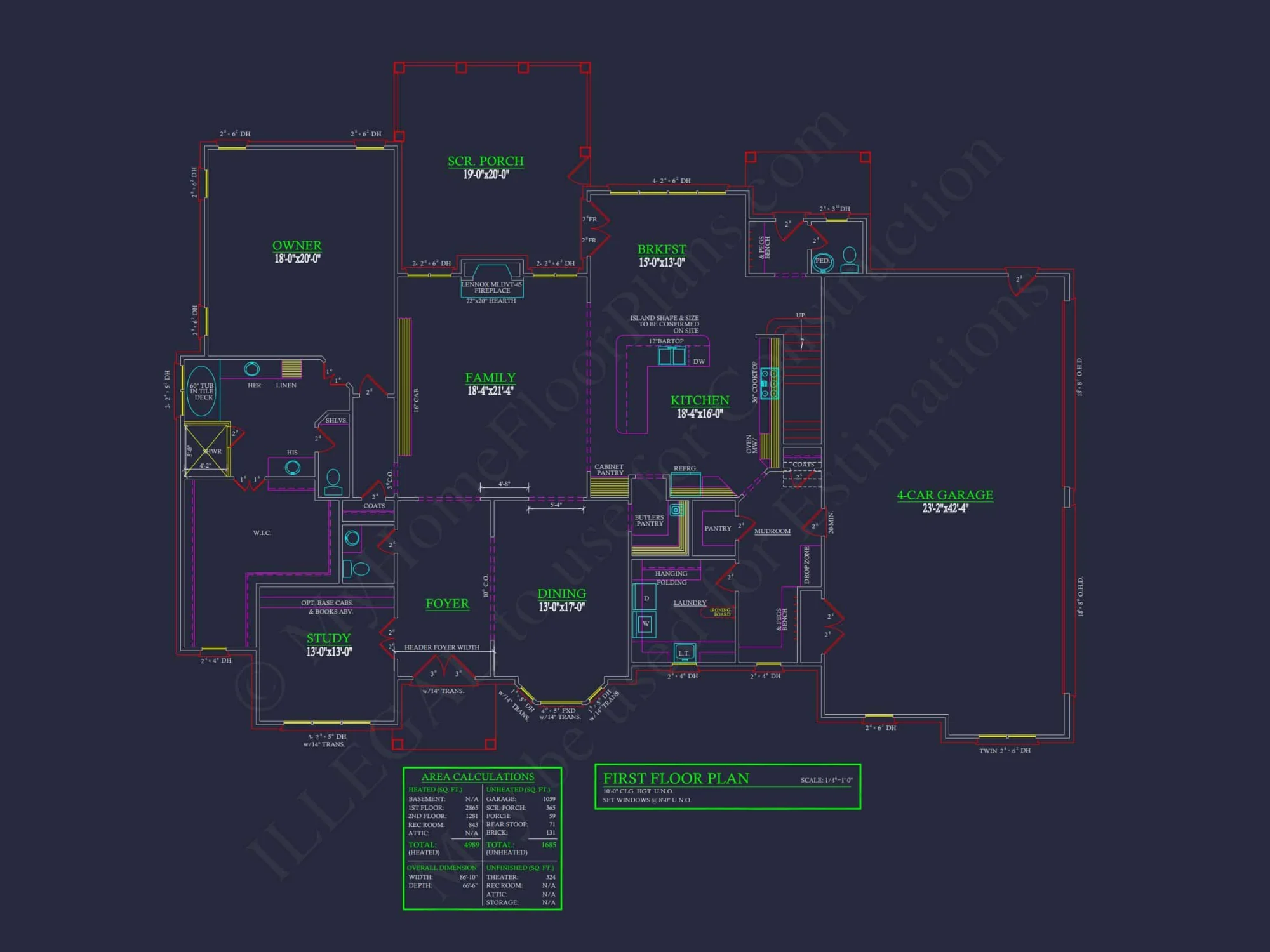 Spacious Custom house Plan with Architectural CAD Designs