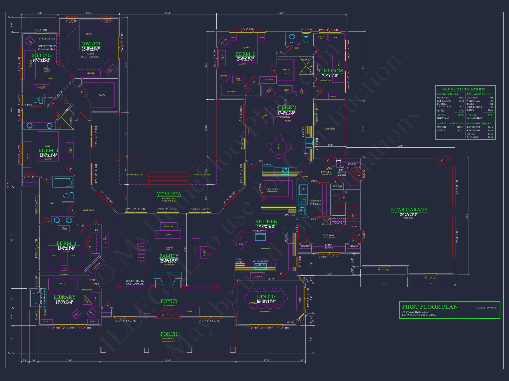 Elegant house Design: Premium Floor Plan with CAD Blueprint