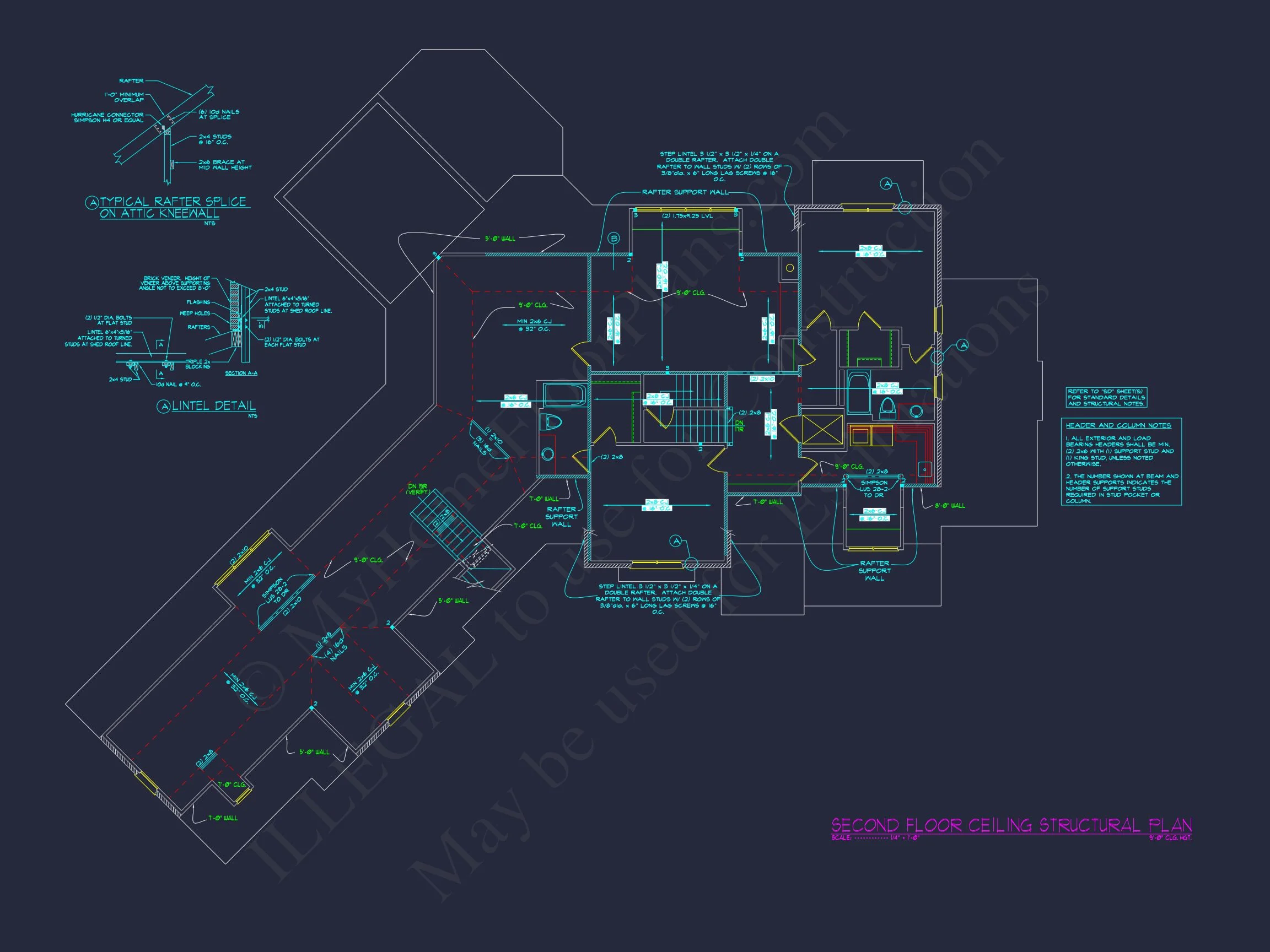 Elegant house Plan with 2-Story CAD Designs & Blueprint