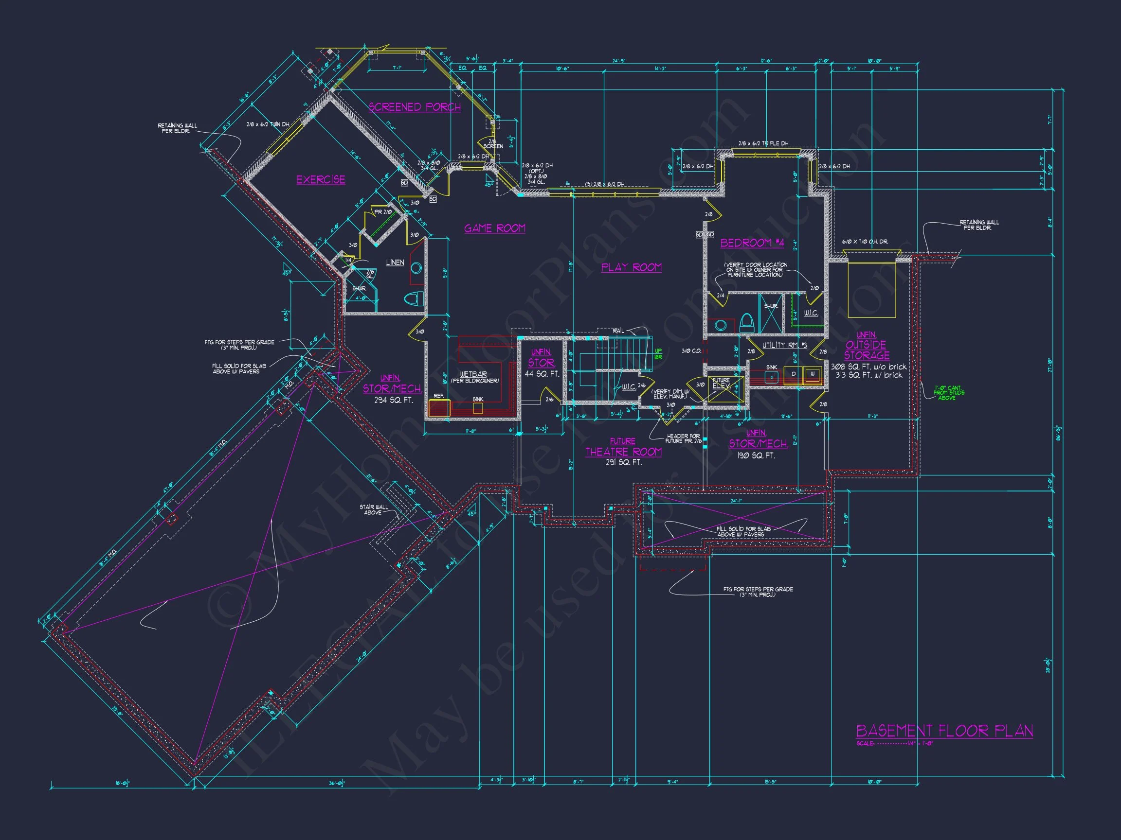 Elegant house Plan with 2-Story CAD Designs & Blueprint