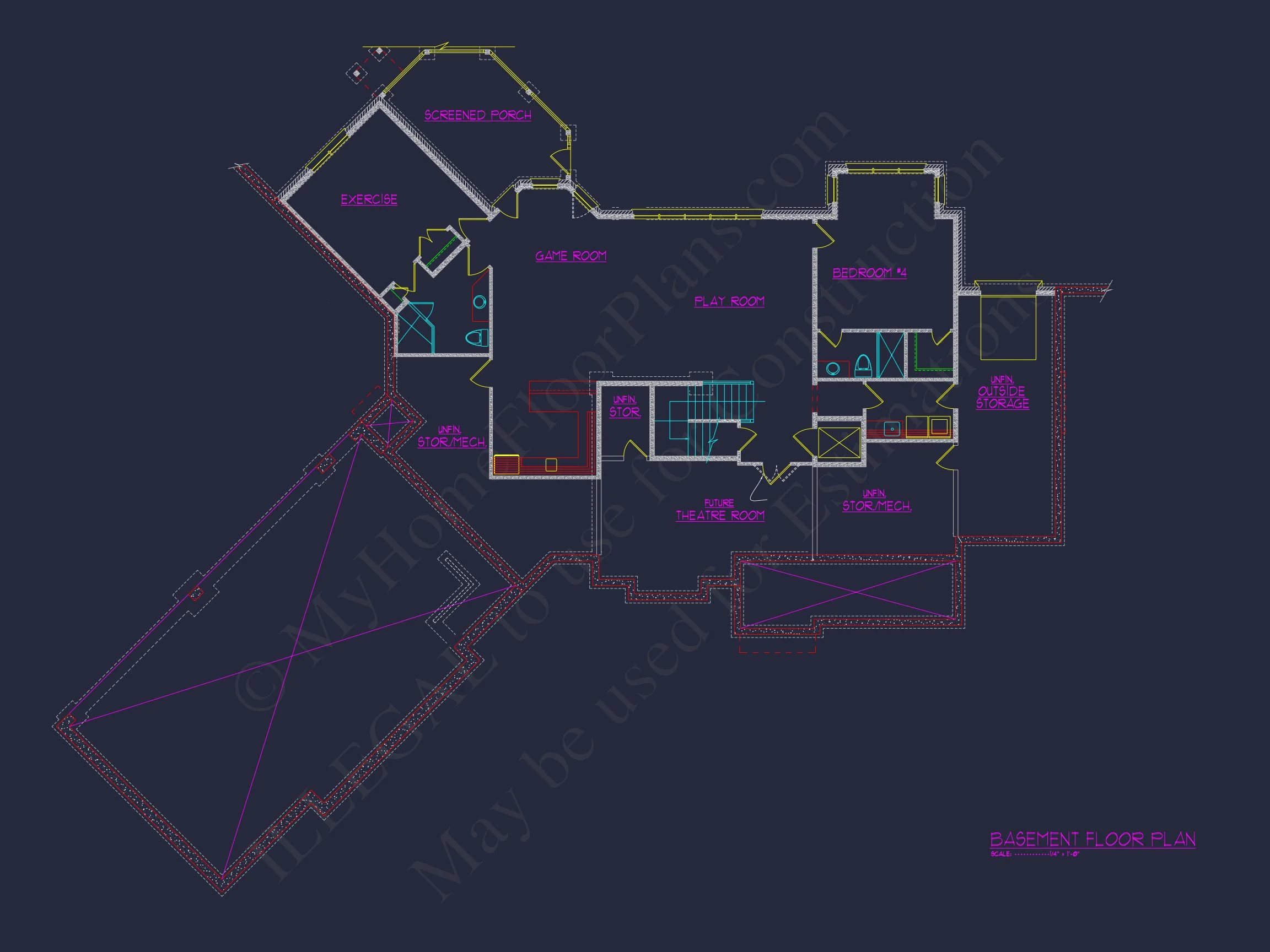 Elegant house Plan with 2-Story CAD Designs & Blueprint