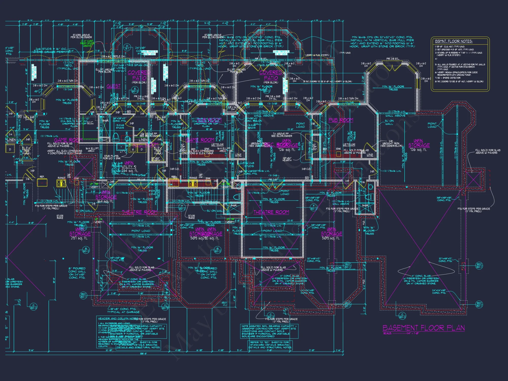 Elegant house Design Blueprint with 3 Floors & 7+ Bedrooms
