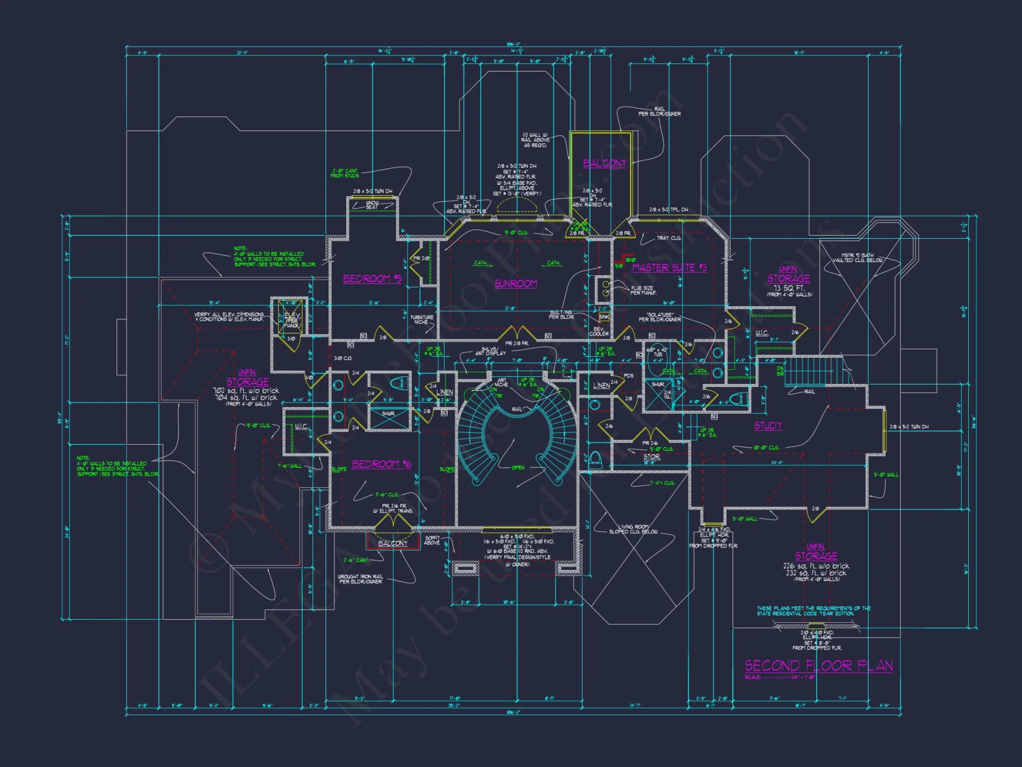 Elegant house Design Blueprint with 3 Floors & 7+ Bedrooms