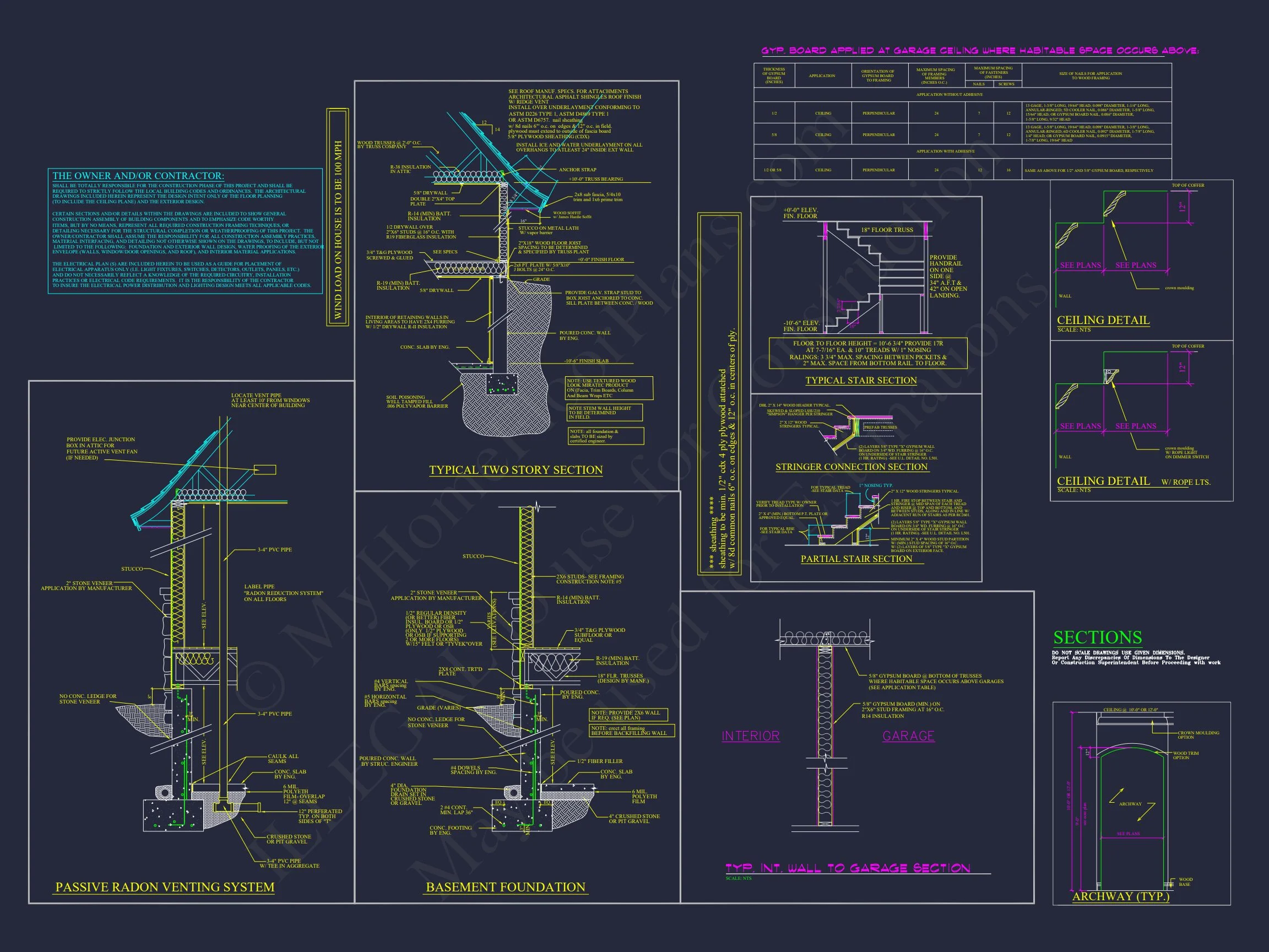 14-1819 HOUSE PLAN - Custom House Plan with Luxury Design Features and CAD Blueprints 16 Custom house Plan with Luxury Design Features and CAD Blueprints
