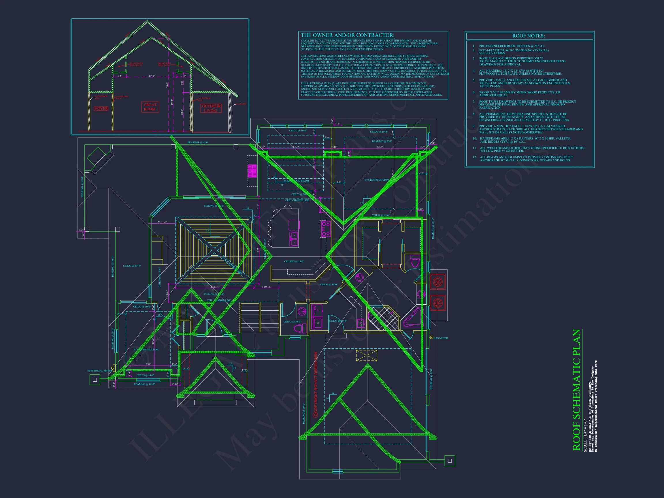 14-1819 HOUSE PLAN - Custom House Plan with Luxury Design Features and CAD Blueprints 15 Custom house Plan with Luxury Design Features and CAD Blueprints