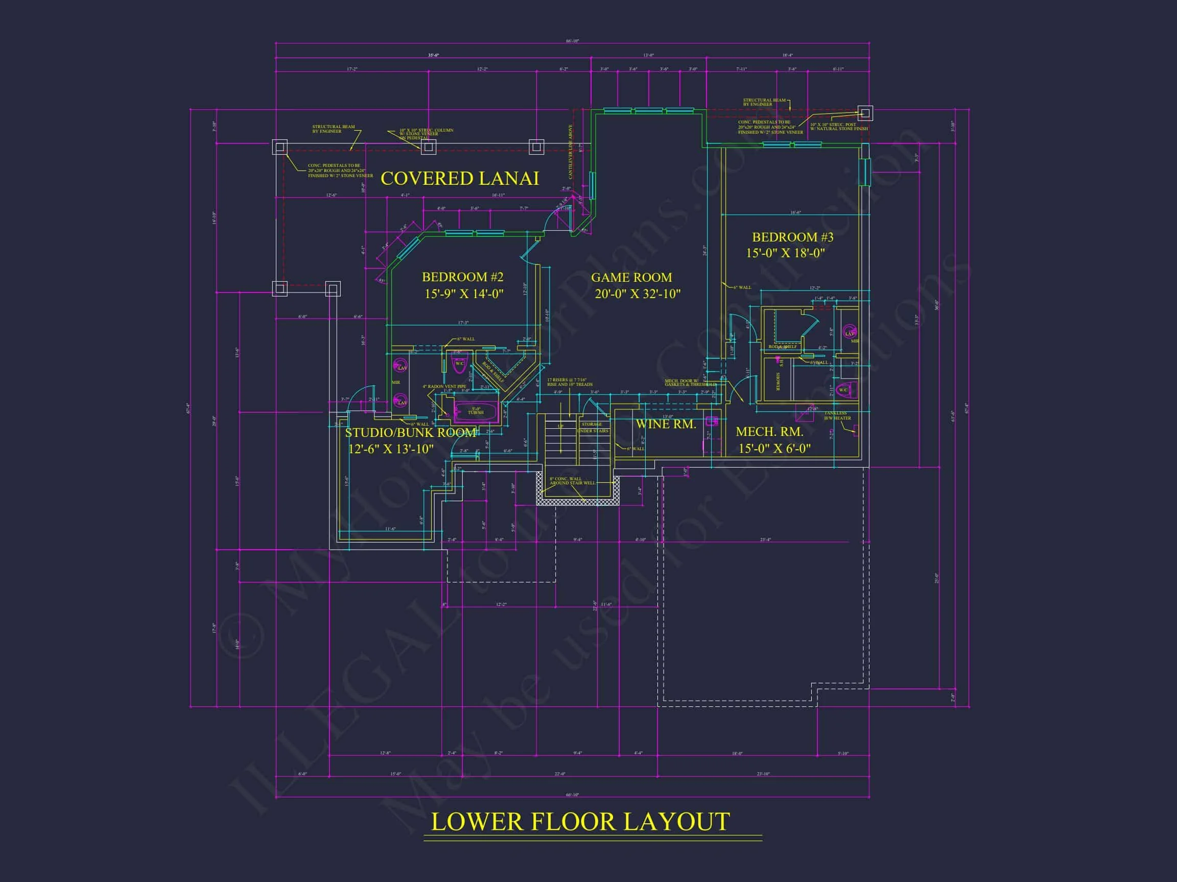 14-1819 HOUSE PLAN - Custom House Plan with Luxury Design Features and CAD Blueprints 8 Custom house Plan with Luxury Design Features and CAD Blueprints