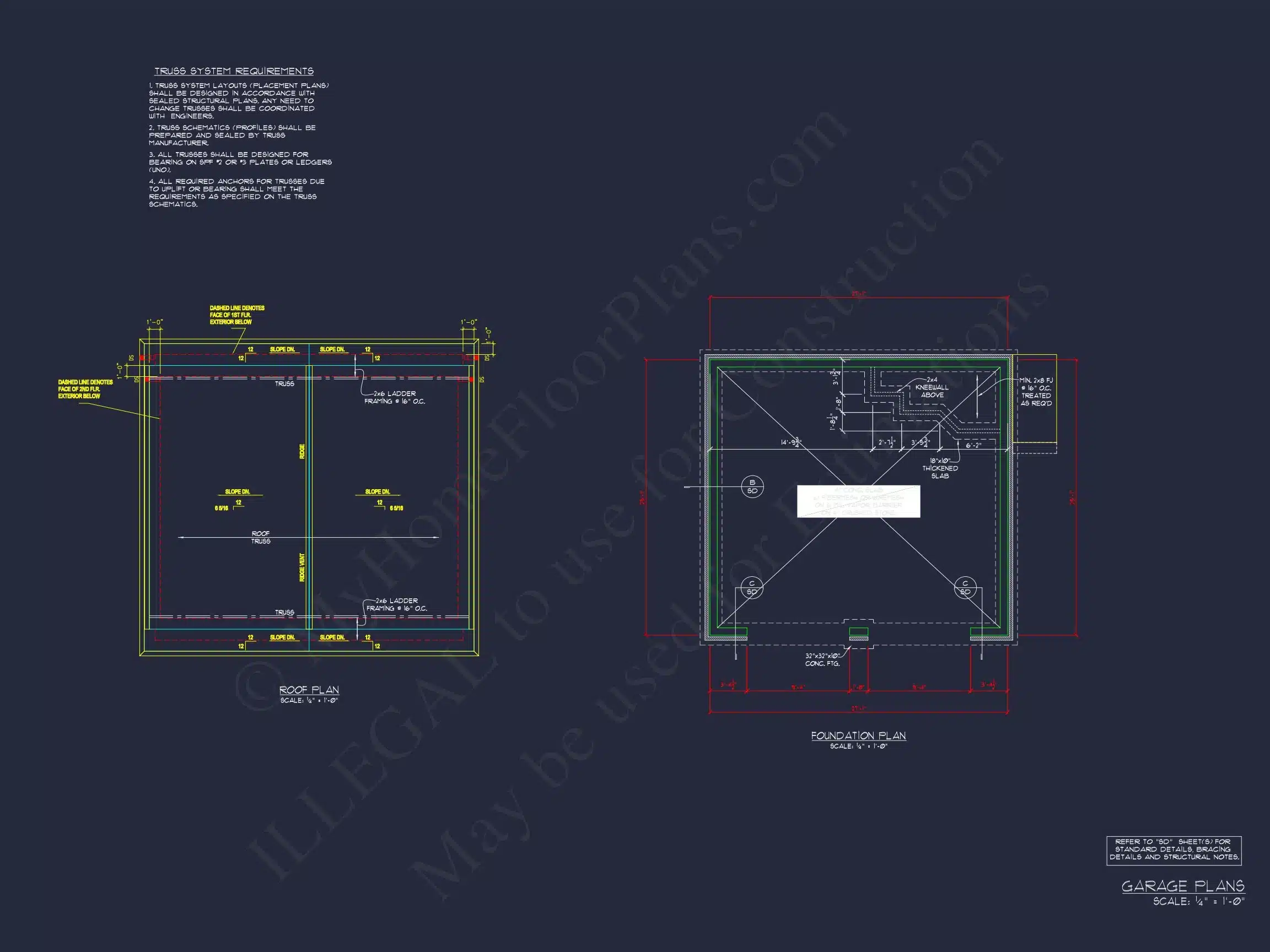 14-1724 GARAGE - Custom Garage House Plan with Living Space | Blueprint & CAD Designs 6 Custom Garage house Plan with Living Space