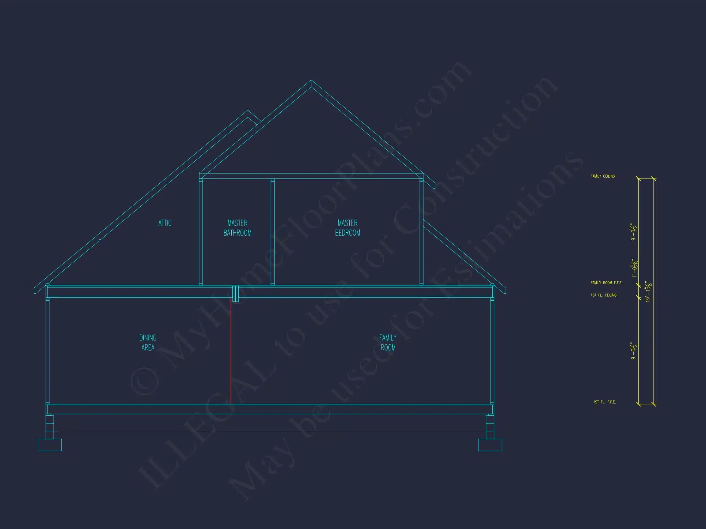 14-1724 GARAGE - Custom Garage House Plan with Living Space | Blueprint & CAD Designs 3 Custom Garage house Plan with Living Space
