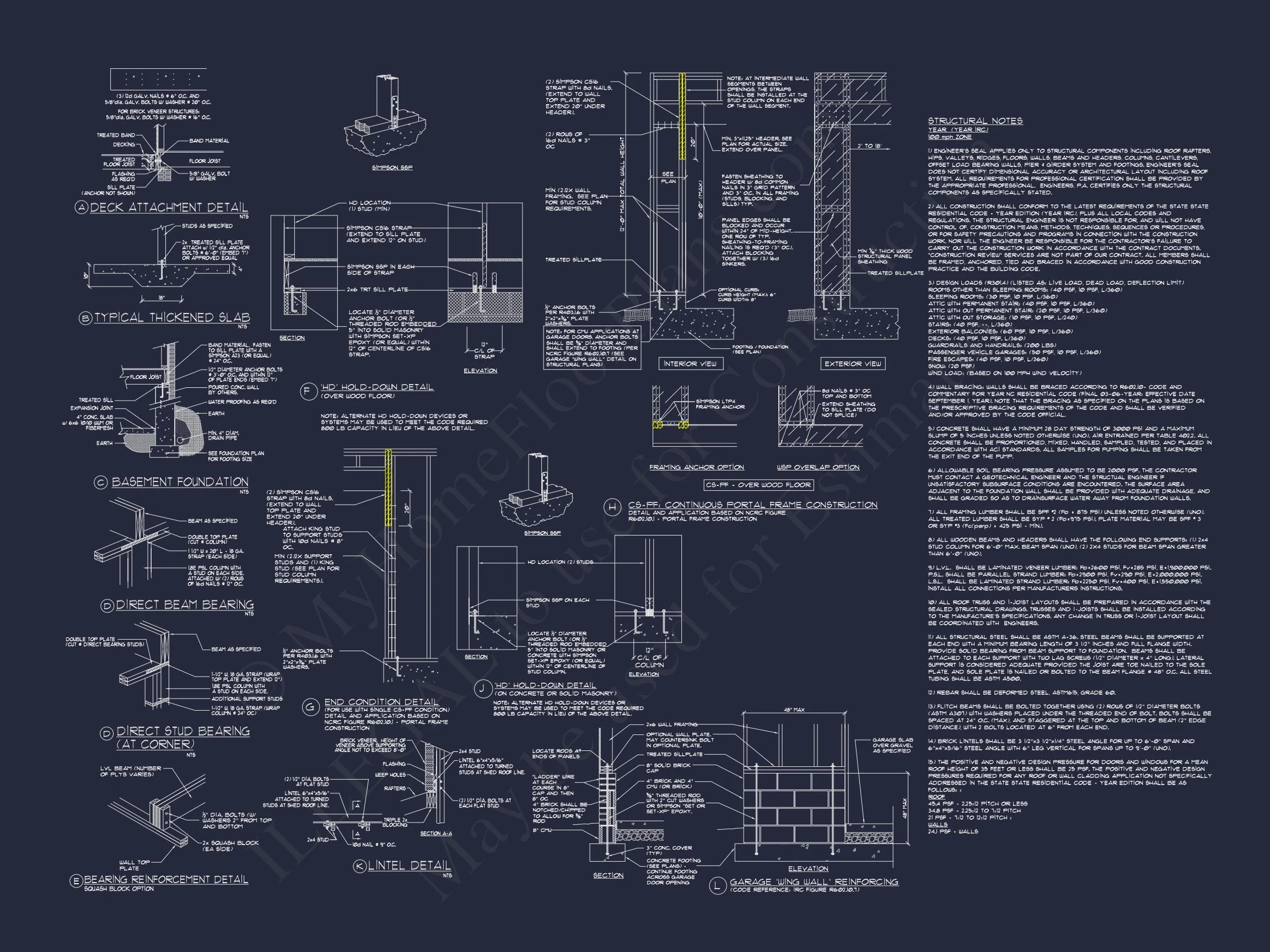 14-1690 HOUSE PLAN - Luxe House Floor Plan with Architectural Designs and CAD Blueprint 15 Luxe house Floor Plan with Architectural Designs and CAD Blueprint
