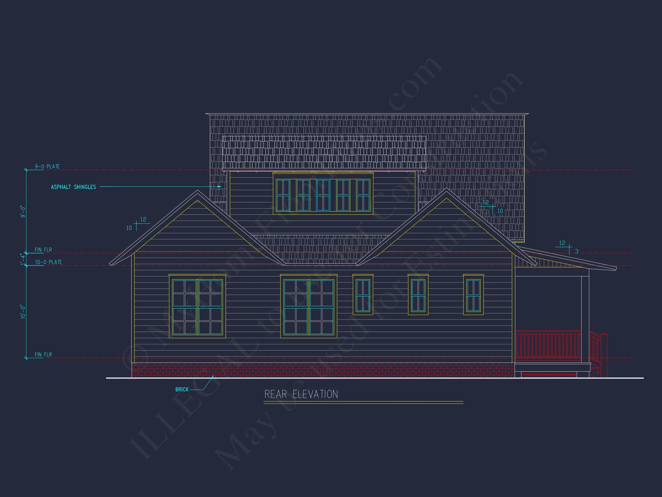 14-1666 HOUSE PLAN - 4-Bed, 3-Bath, 2400 SF Craftsman House Plan 5 Modern Garage Plan with Living Space