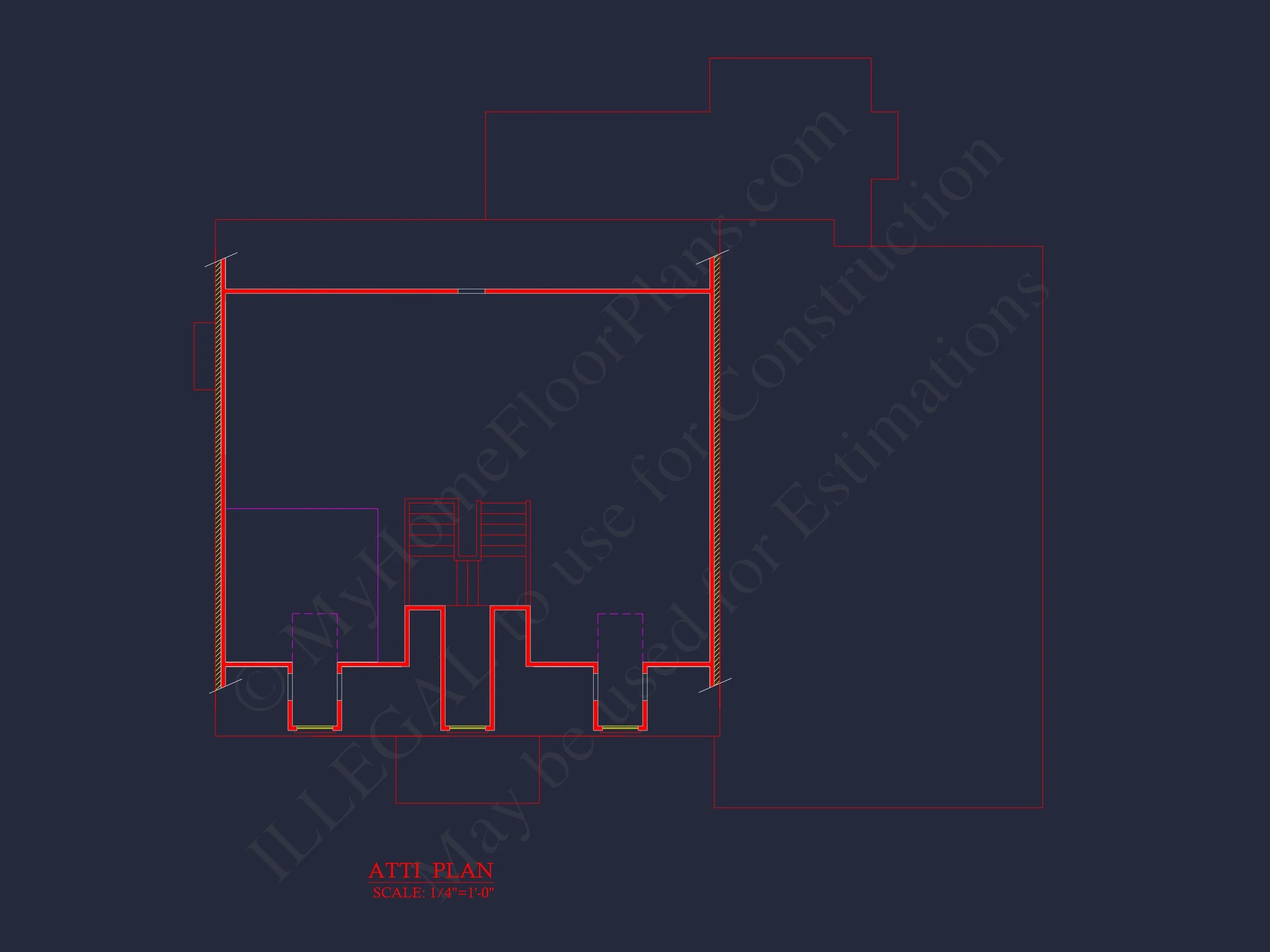 14-1491 HOUSE PLAN - Stunning House Plan with 2.5 Floors, CAD Designs & Features 13 Stunning house Plan with 2.5 Floors, CAD Designs & Features