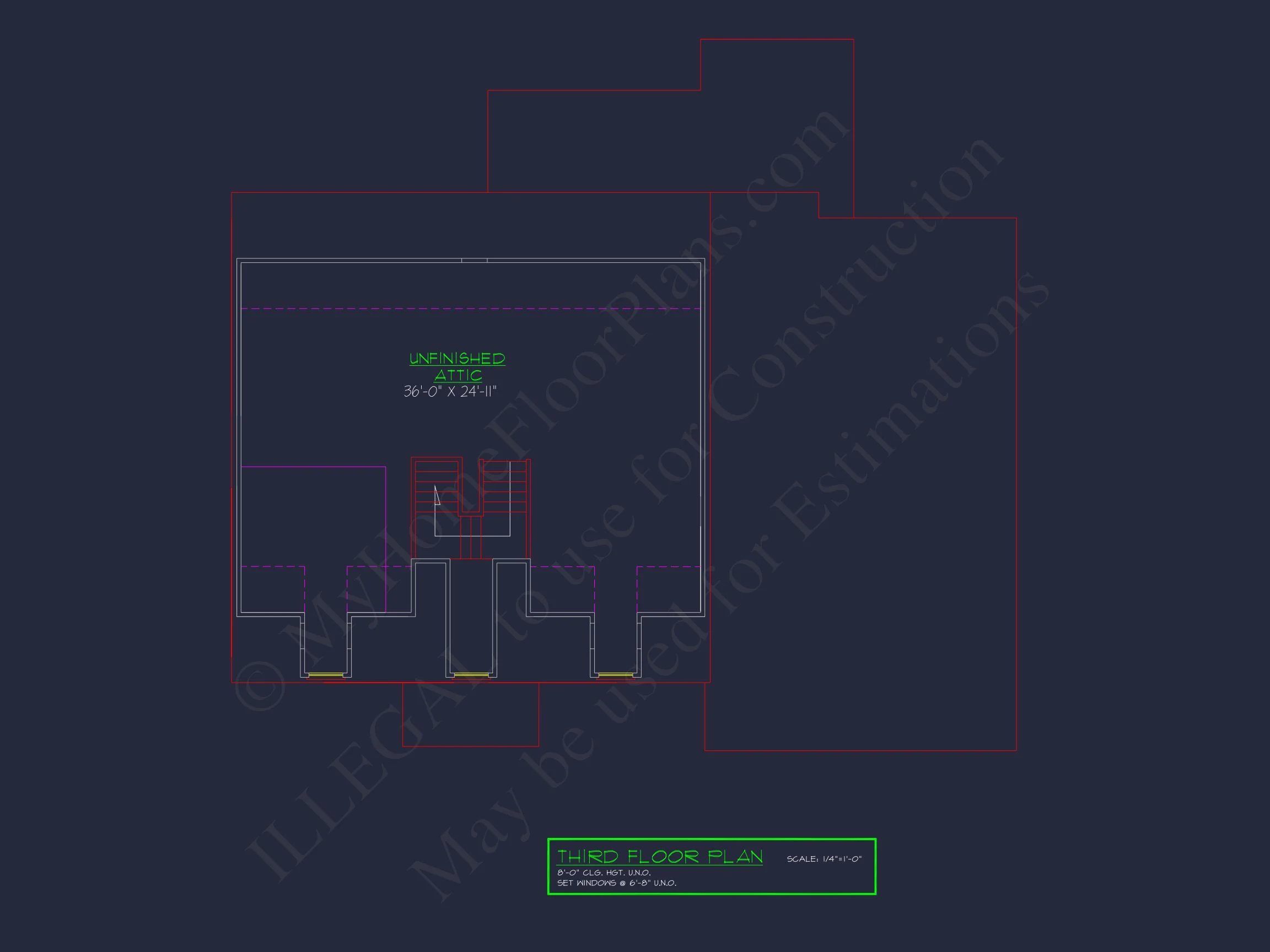 14-1491 HOUSE PLAN - Stunning House Plan with 2.5 Floors, CAD Designs & Features 10 Stunning house Plan with 2.5 Floors, CAD Designs & Features