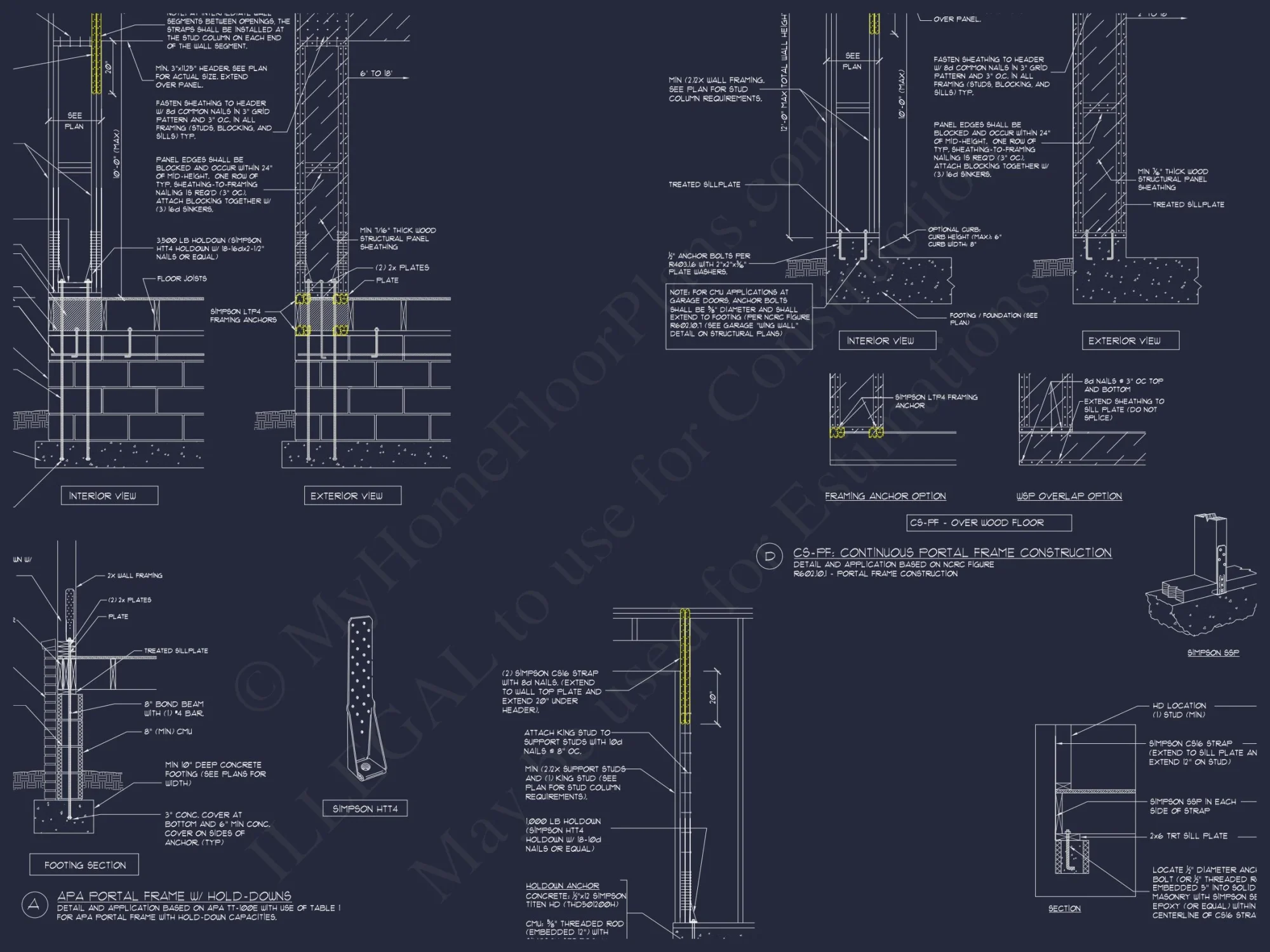 Stunning house Plan with 3D Floor Blueprint CAD Designs