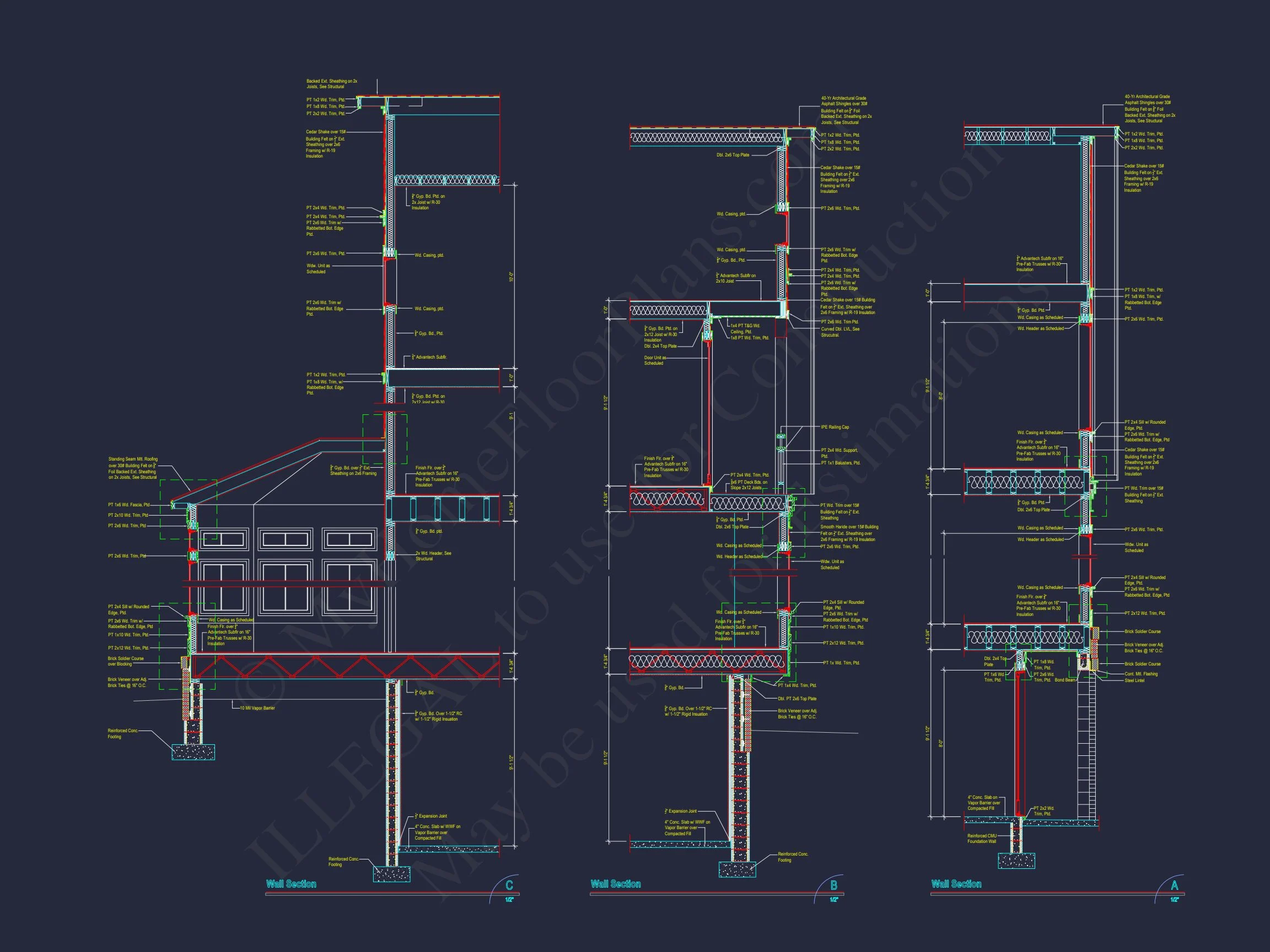 Stunning house Plan with 3D Floor Blueprint CAD Designs