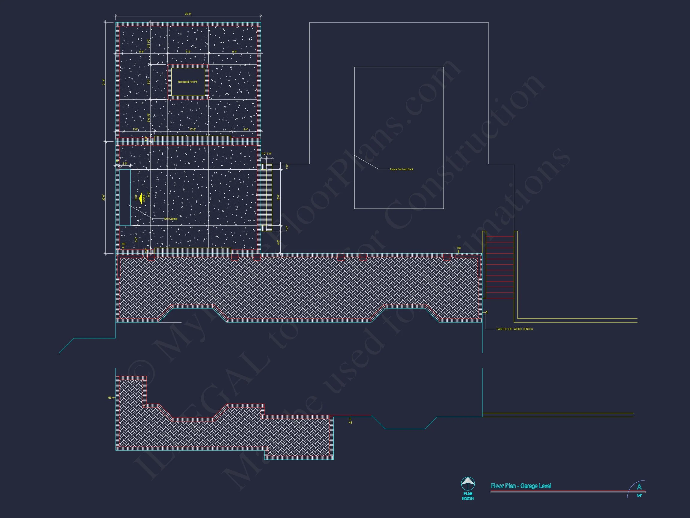Stunning house Plan with 3D Floor Blueprint CAD Designs