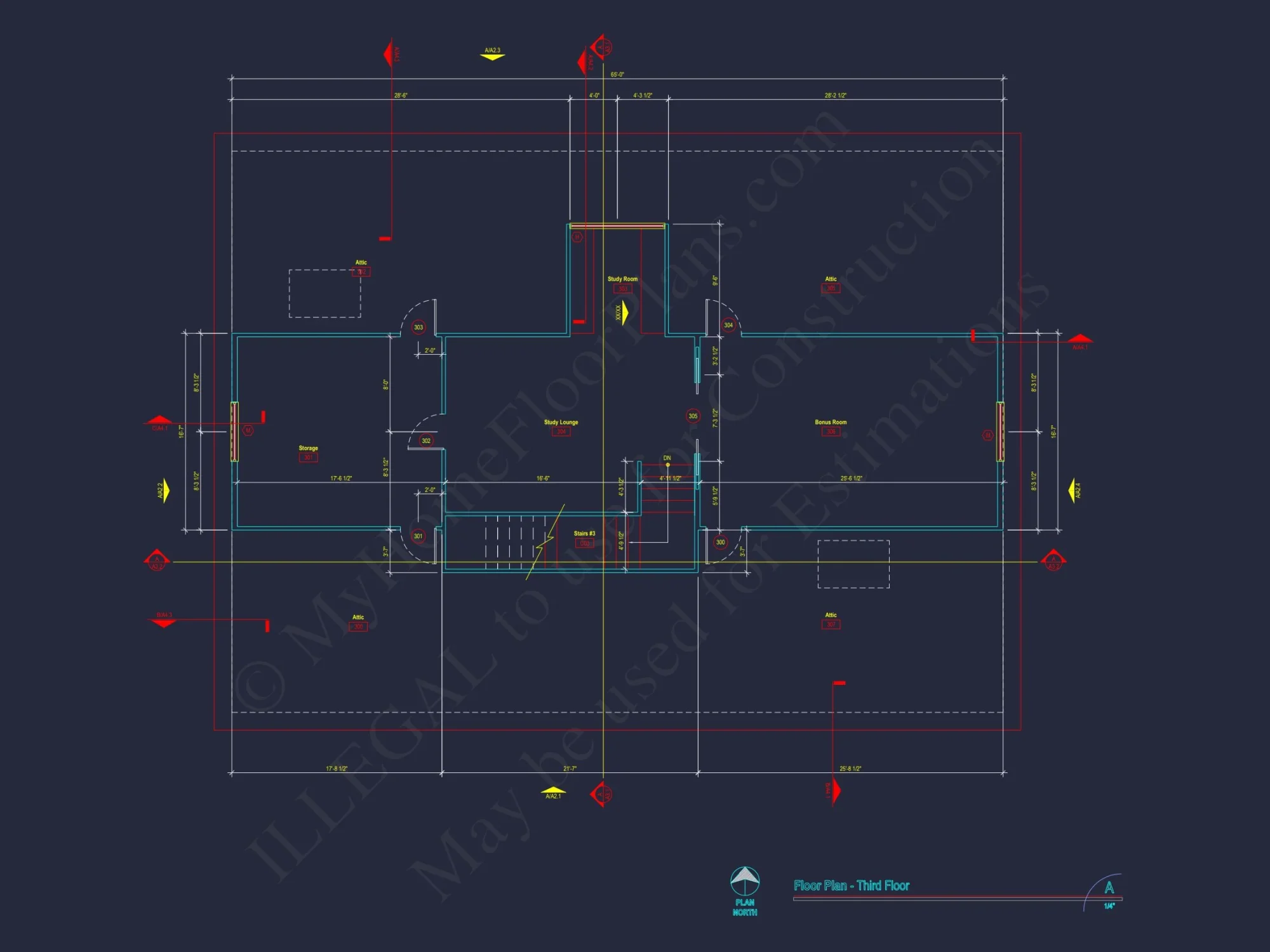 Stunning house Plan with 3D Floor Blueprint CAD Designs
