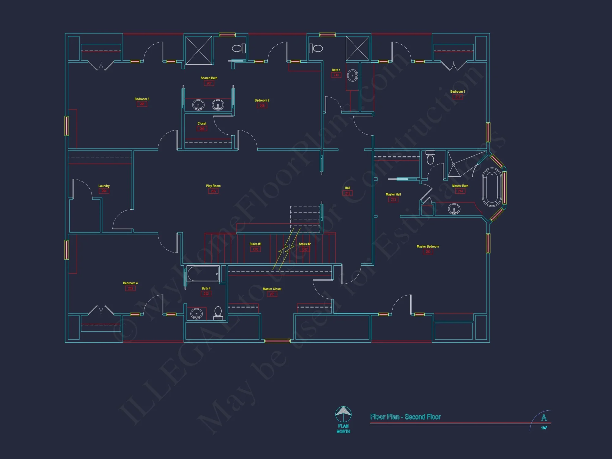 Stunning house Plan with 3D Floor Blueprint CAD Designs