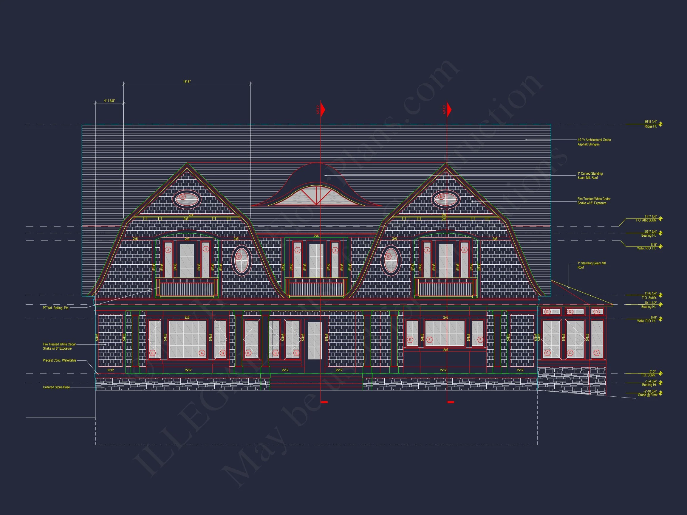 Stunning house Plan with 3D Floor Blueprint CAD Designs