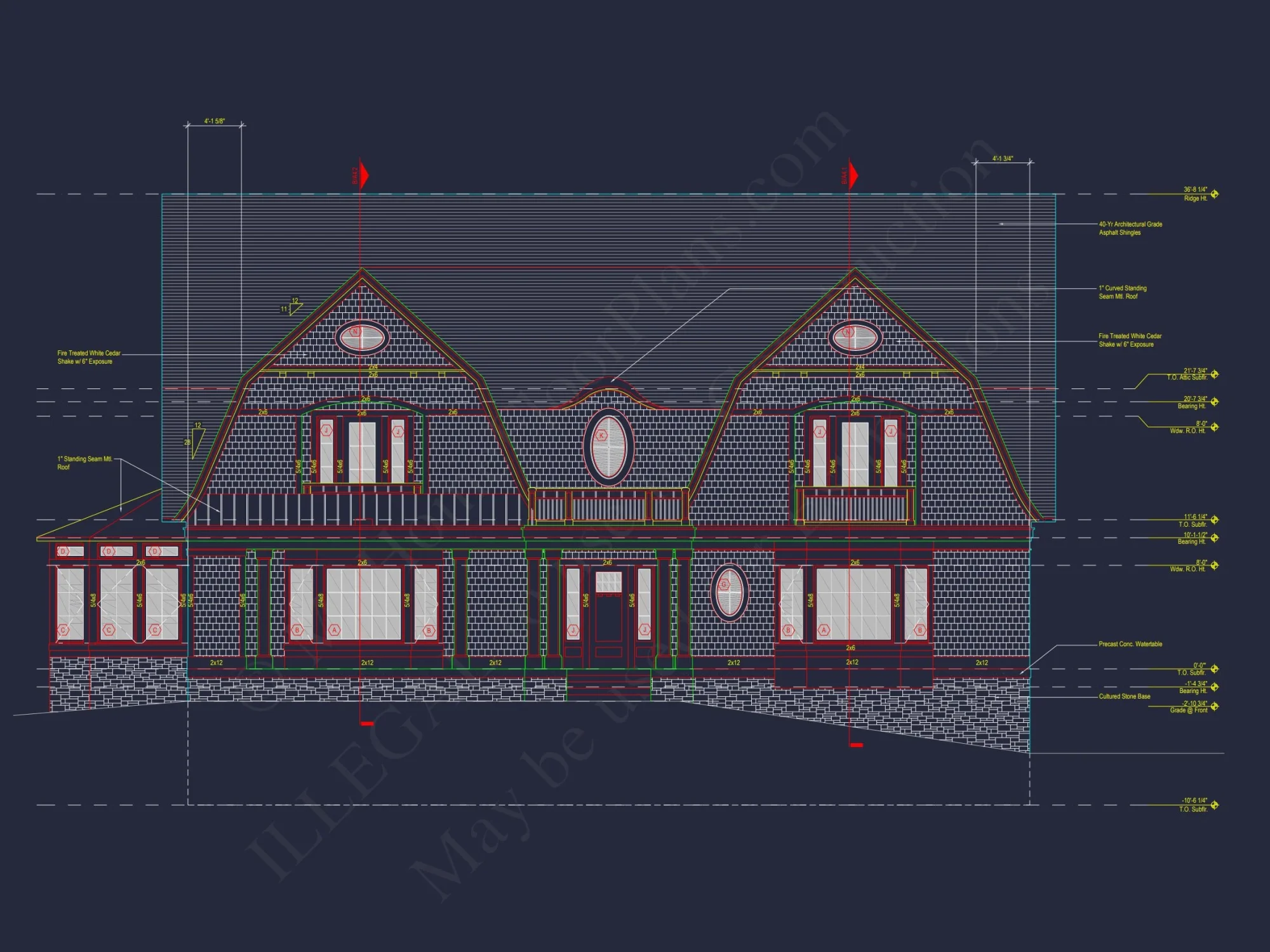 Stunning house Plan with 3D Floor Blueprint CAD Designs