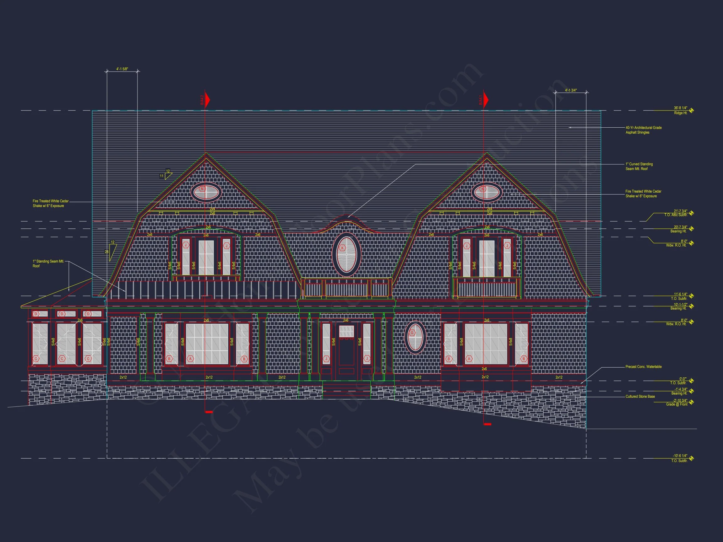 Stunning house Plan with 3D Floor Blueprint CAD Designs