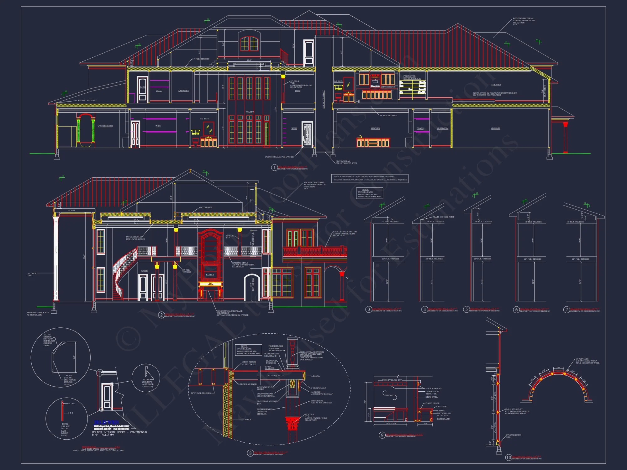 Stunning house Blueprint: CAD Architecture & Floor Plan Design
