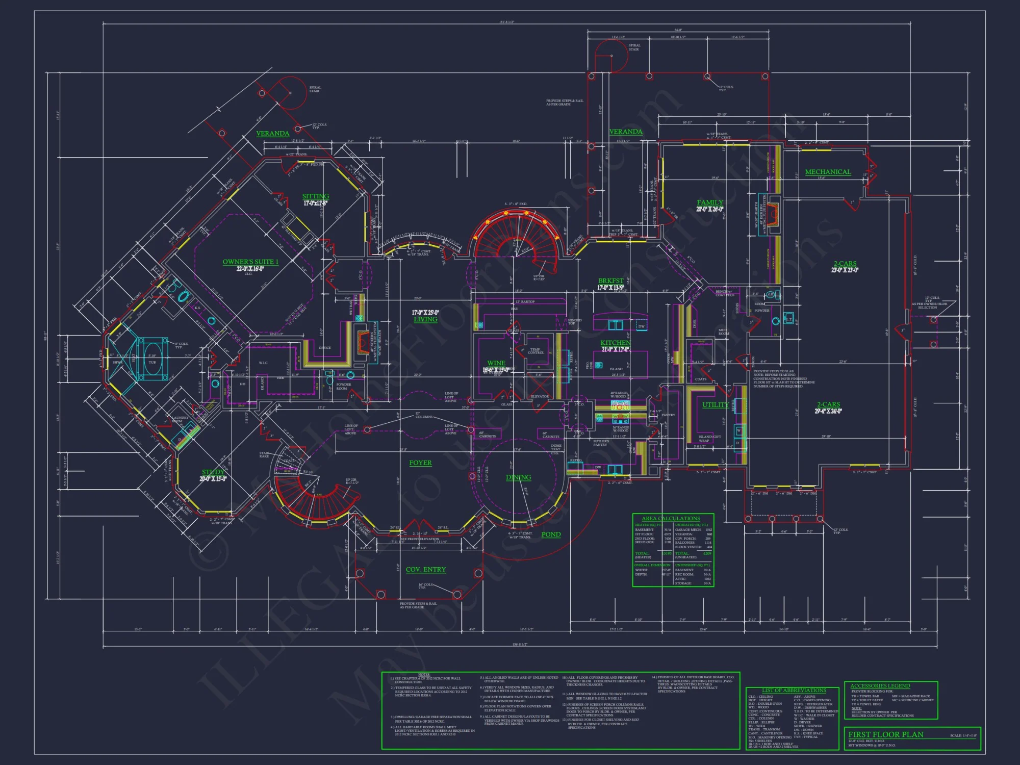 Stunning house Blueprint: CAD Architecture & Floor Plan Design