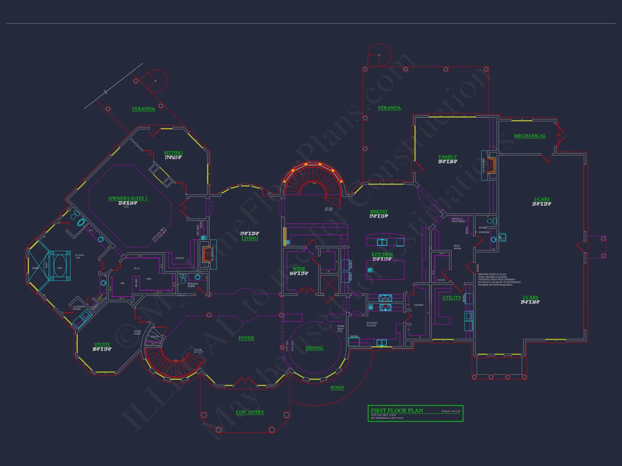 Stunning house Blueprint: CAD Architecture & Floor Plan Design