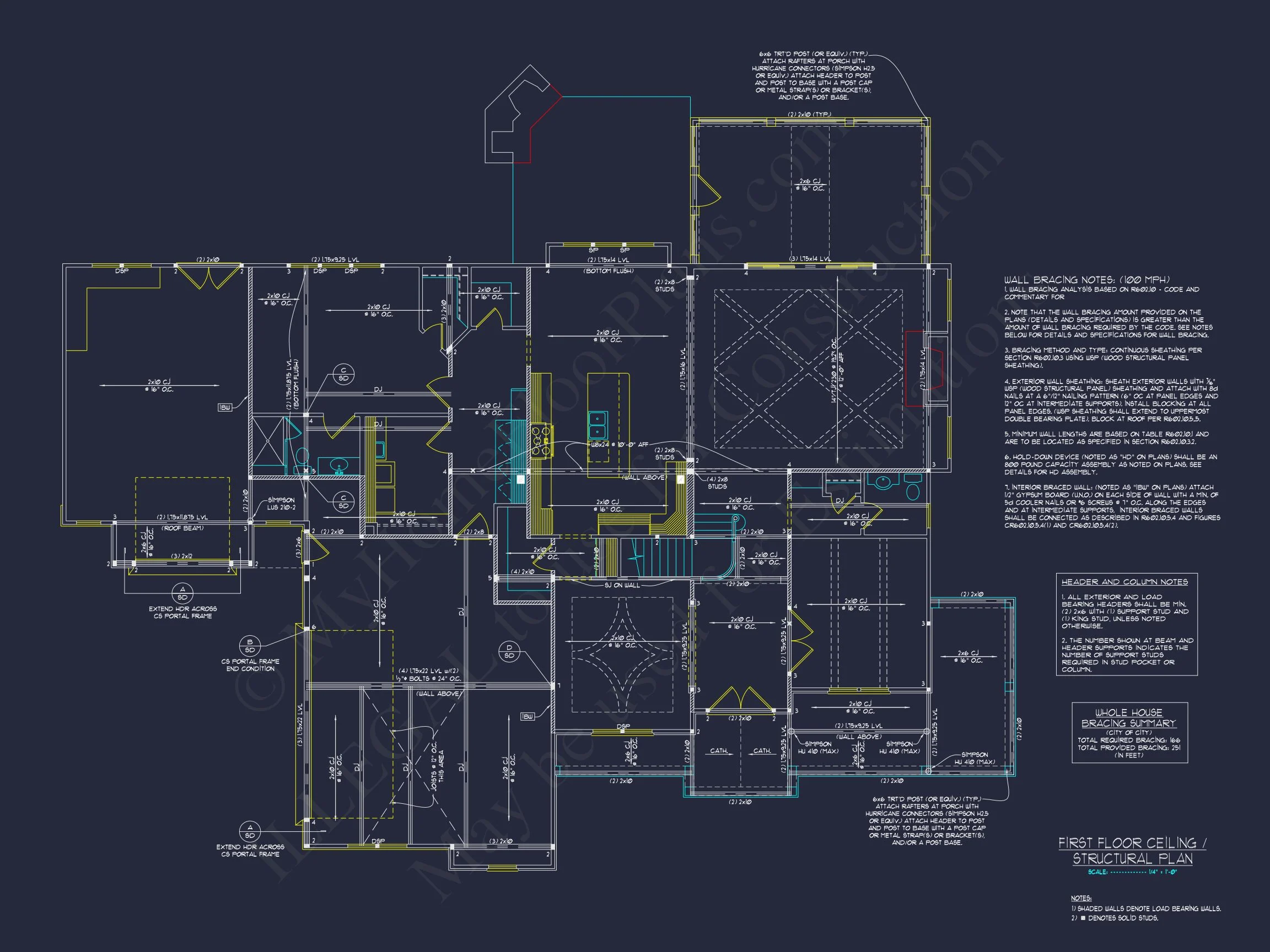 14-1088 HOUSE PLAN - Elegant 2.5-Story House Blueprint with CAD Designs & Floor Plans 48 Elegant 2.5-Story house Blueprint with CAD Designs & Floor Plans