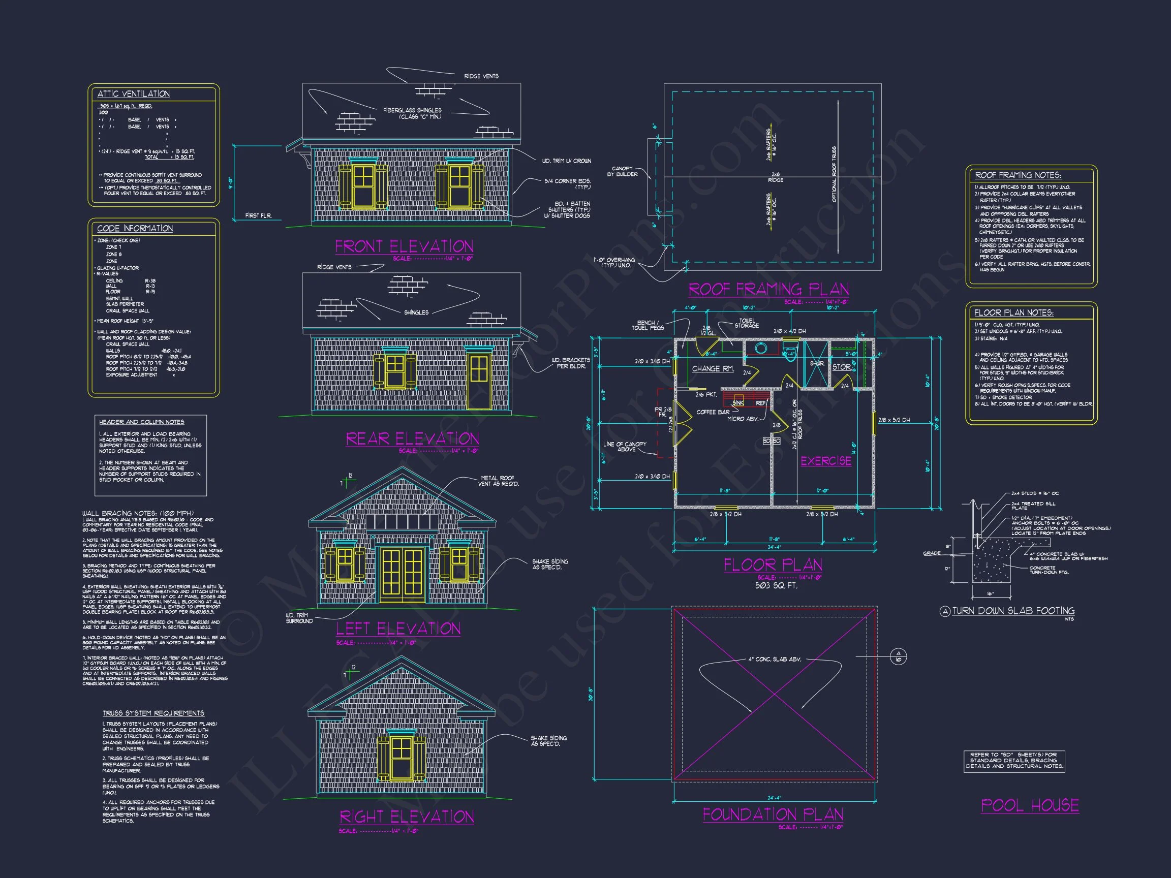 14-1039 POOL HOUSE - Efficient Pool House Floor Plan Blueprint for Modern Comfort 2 Efficient Pool House Floor Plan Blueprint for Modern Comfort