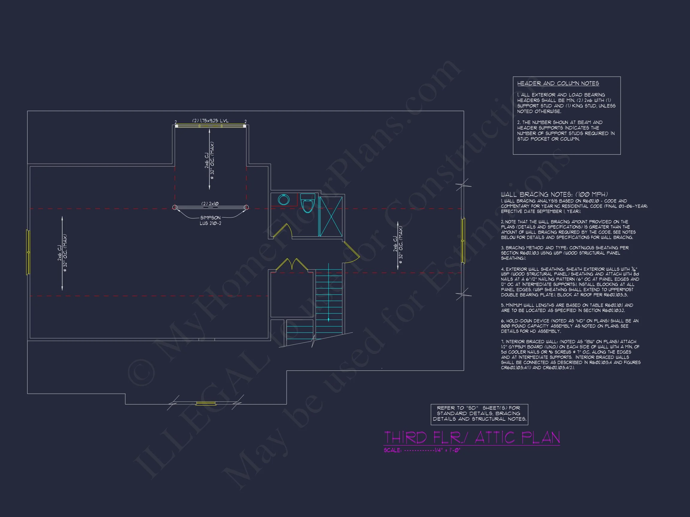 14-1039 HOUSE PLAN - Versatile 2.5 Story House Floor Plan with CAD Designs 13 Versatile 2.5 Story house Floor Plan with CAD Designs