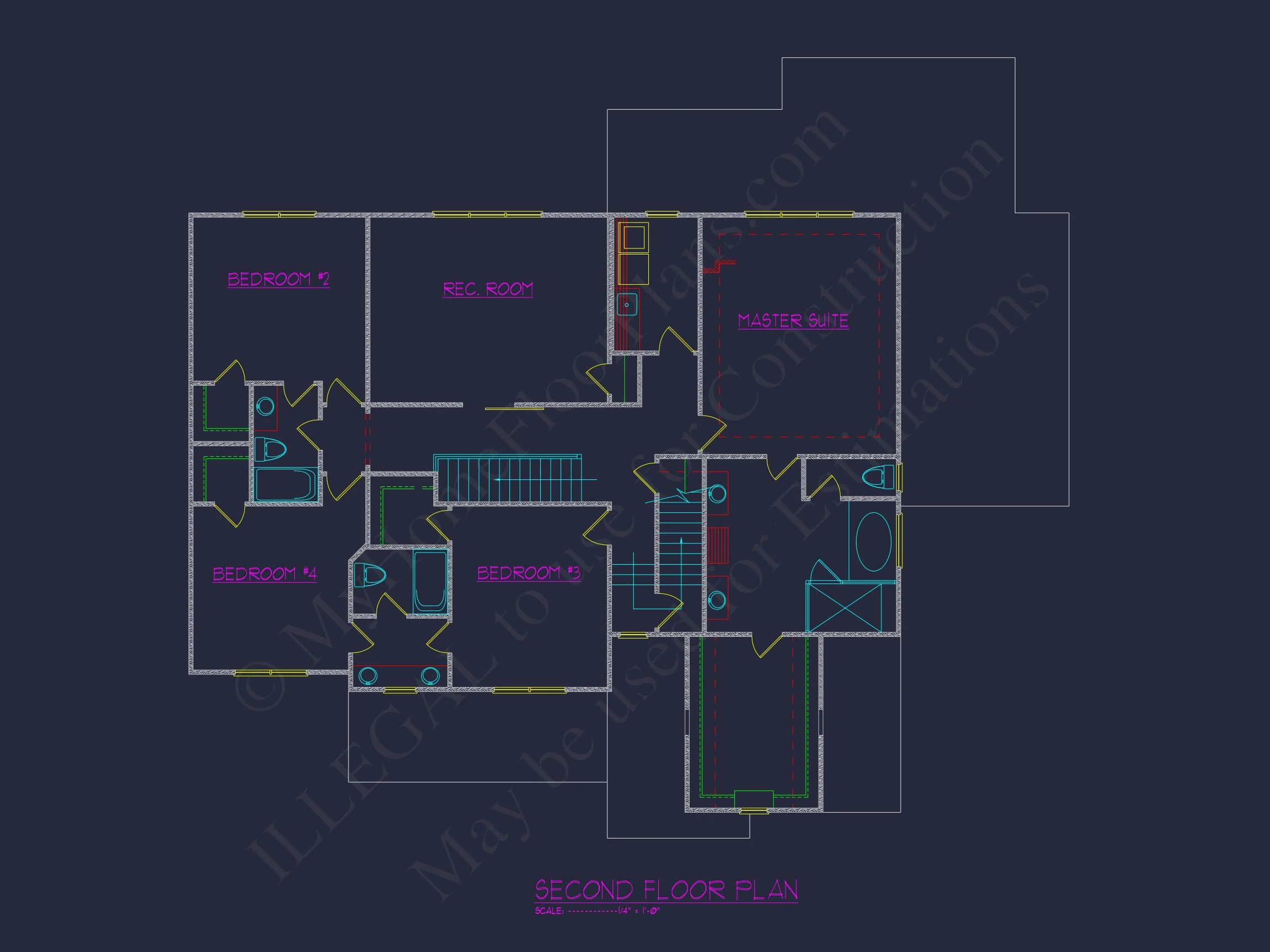 14-1039 HOUSE PLAN - Versatile 2.5 Story House Floor Plan with CAD Designs 5 Versatile 2.5 Story house Floor Plan with CAD Designs