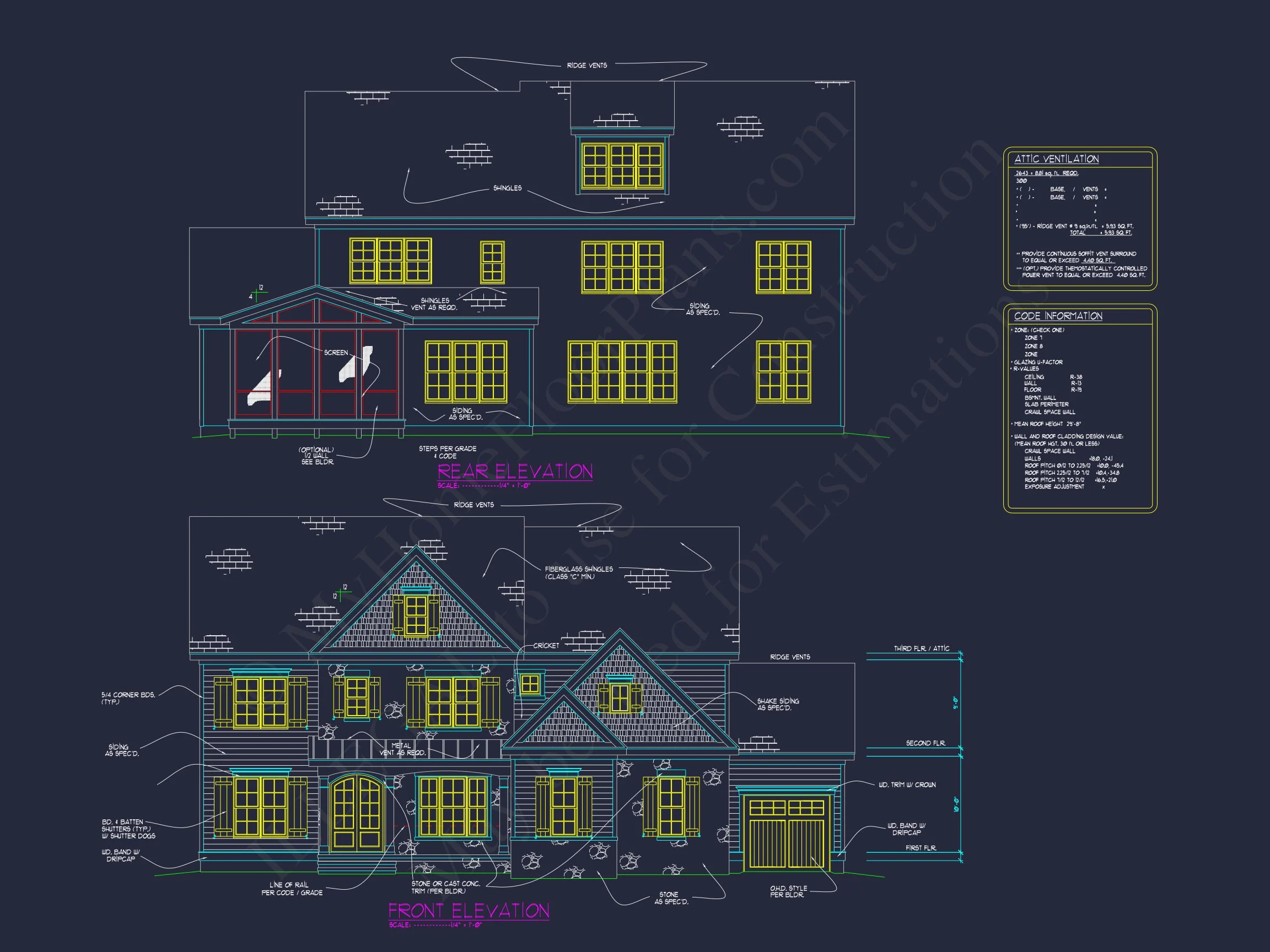 14-1039 HOUSE PLAN - Versatile 2.5 Story House Floor Plan with CAD Designs 2 Versatile 2.5 Story house Floor Plan with CAD Designs